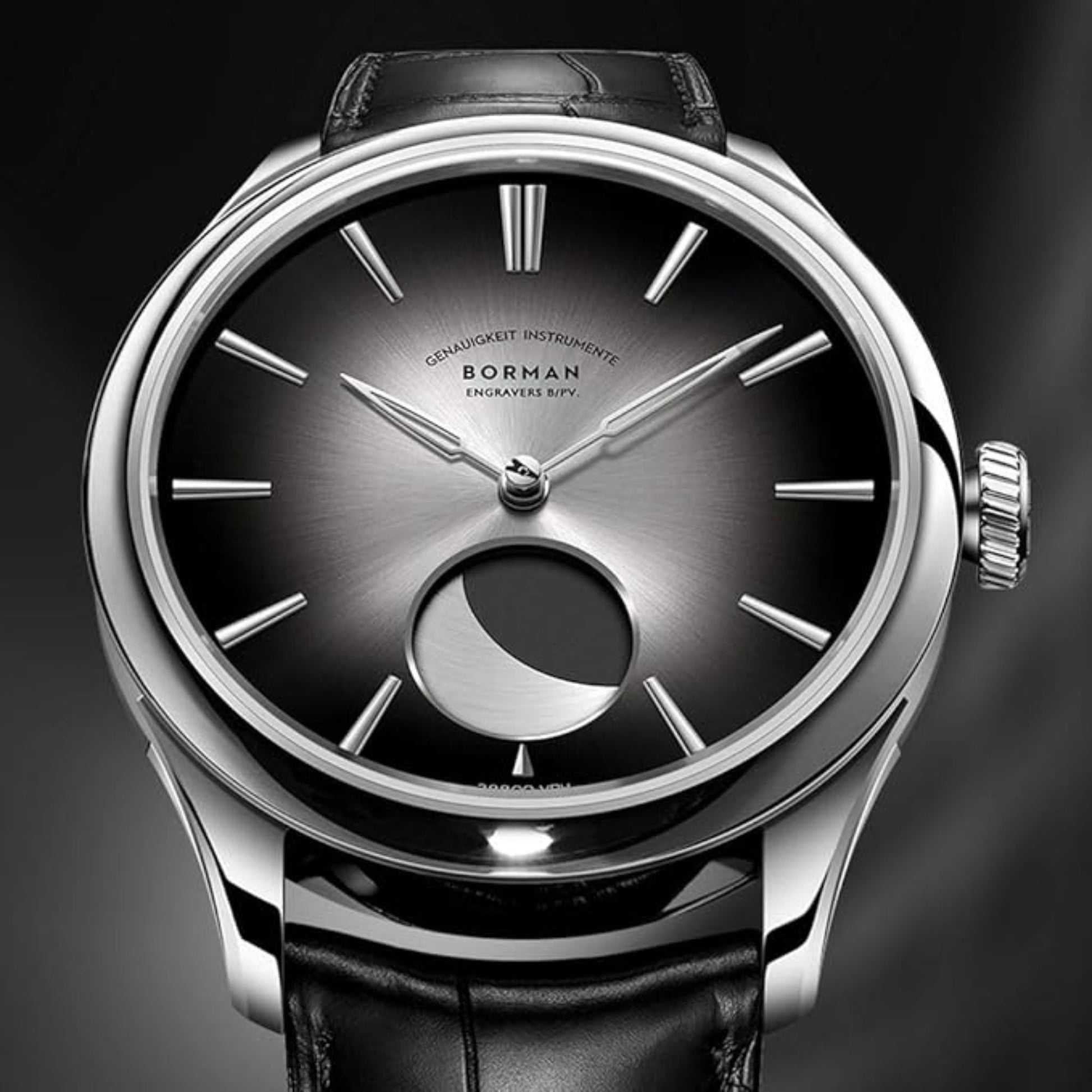 BORMAN Mens Automatic Watch with Moonphase