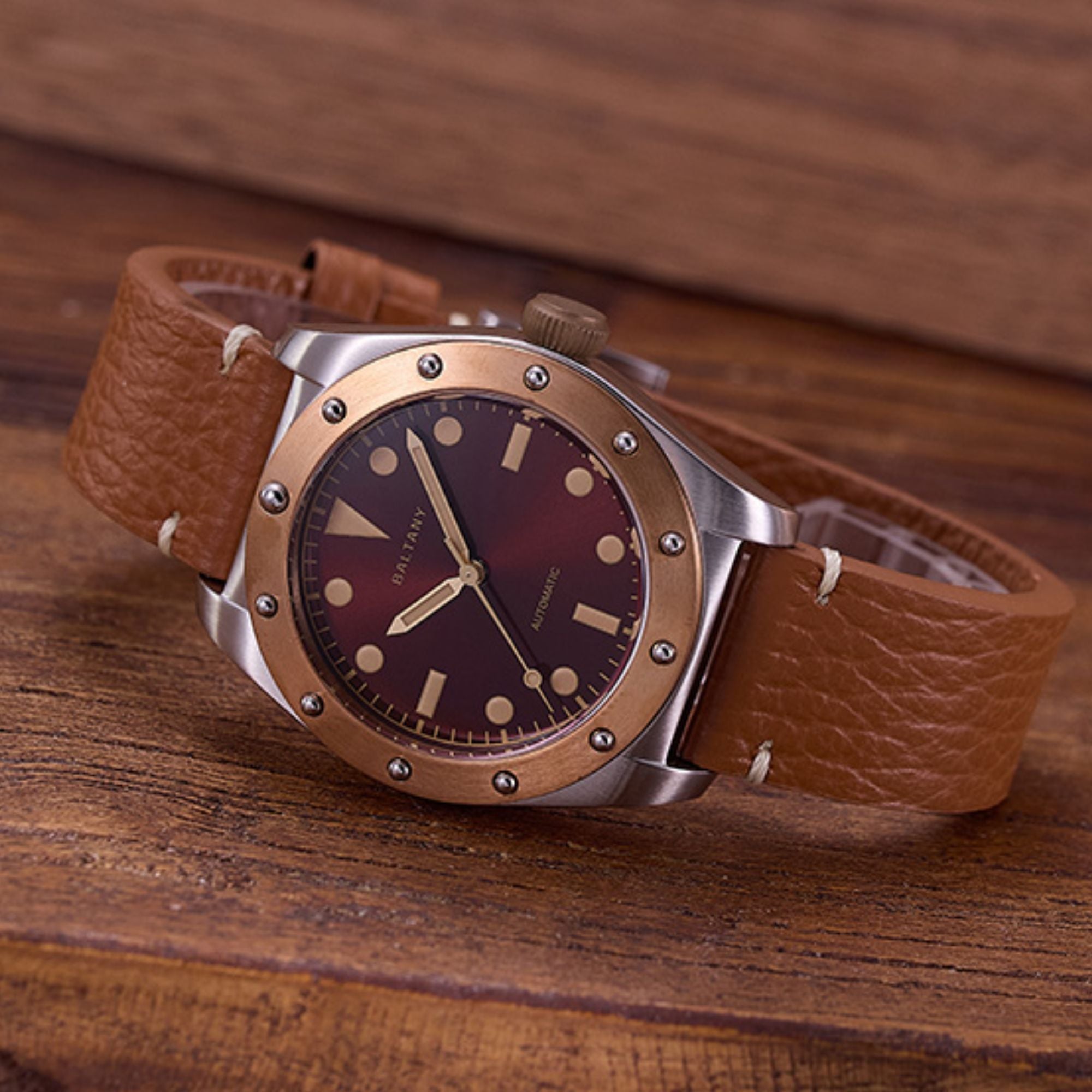 Baltany Design Bronze Bezel Vintage Watch B4030