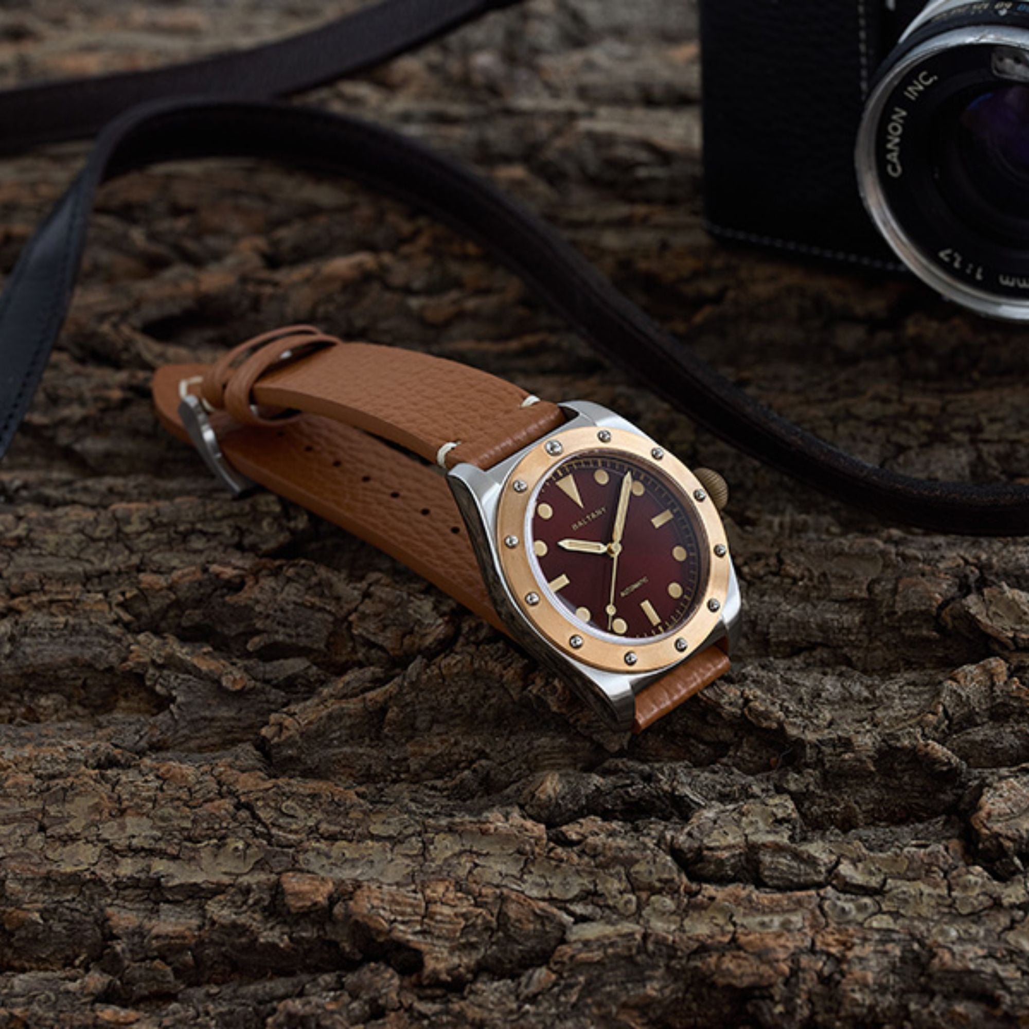 Baltany Design Bronze Bezel Vintage Watch B4030