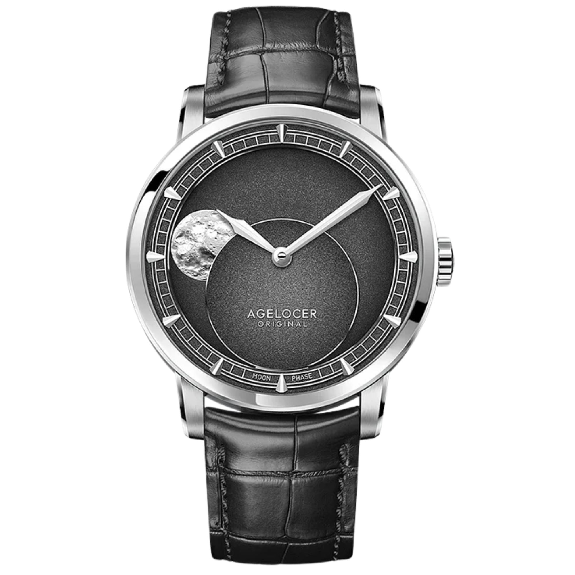 AGELOCER Major Breakthrough 29.51-Days MoonPhase Original Astronomer Men's Mechanical Watch