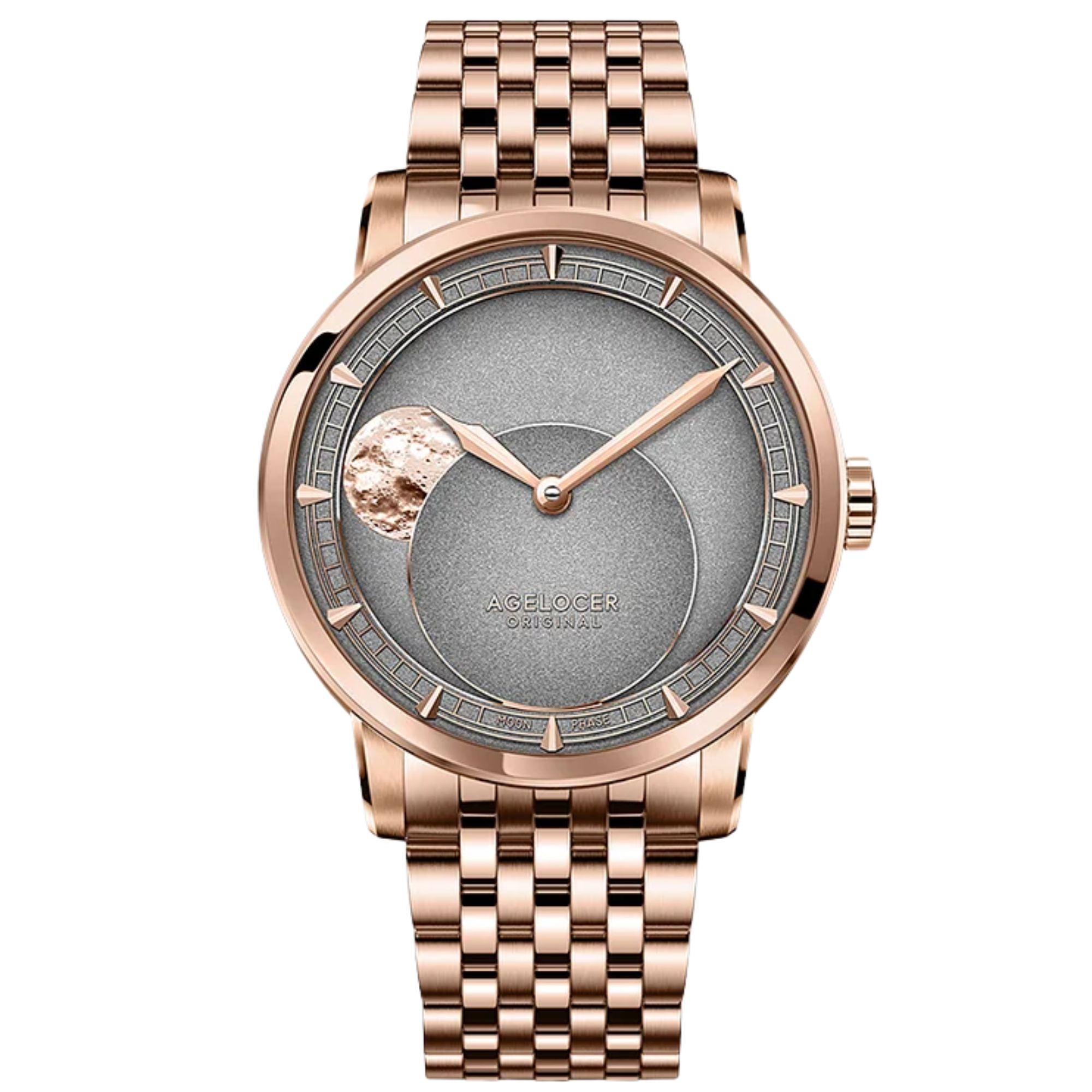 AGELOCER Major Breakthrough 29.51-Days MoonPhase Original Astronomer Men's Mechanical Watch