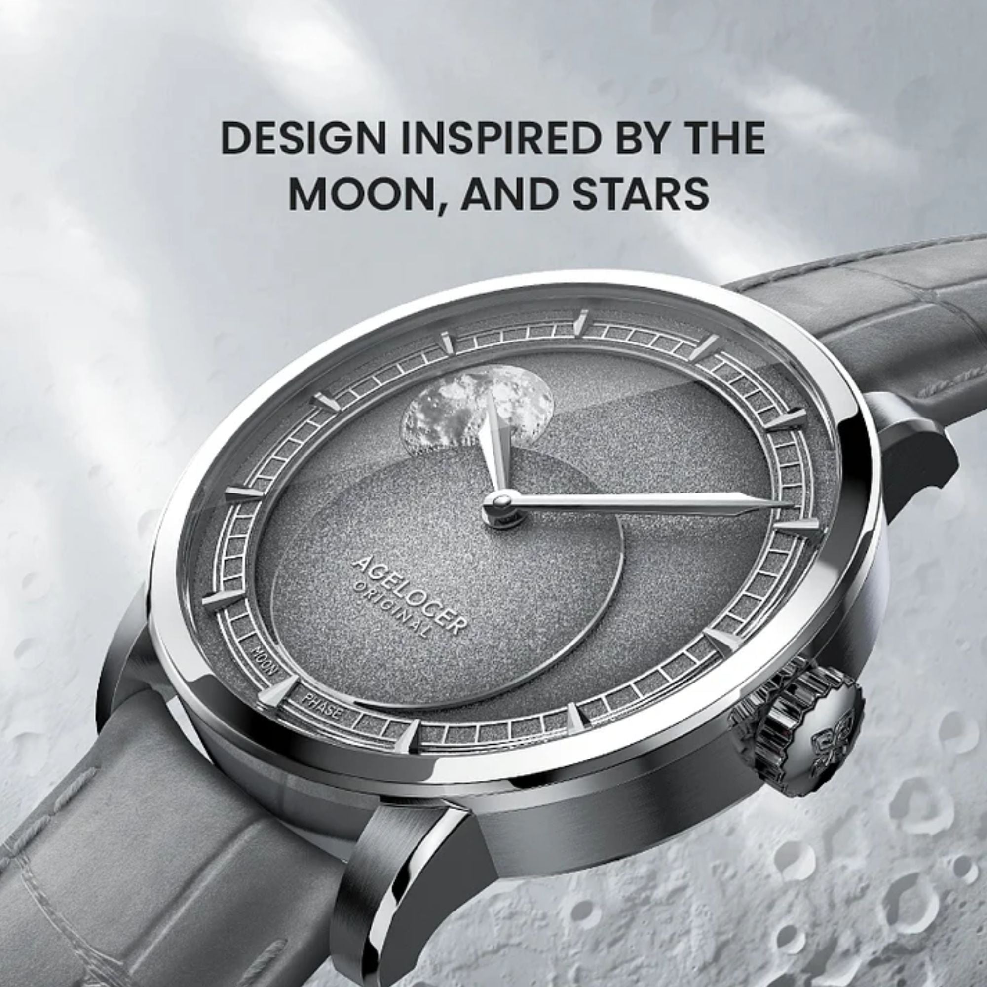 AGELOCER Major Breakthrough 29.51-Days MoonPhase Original Astronomer Men's Mechanical Watch