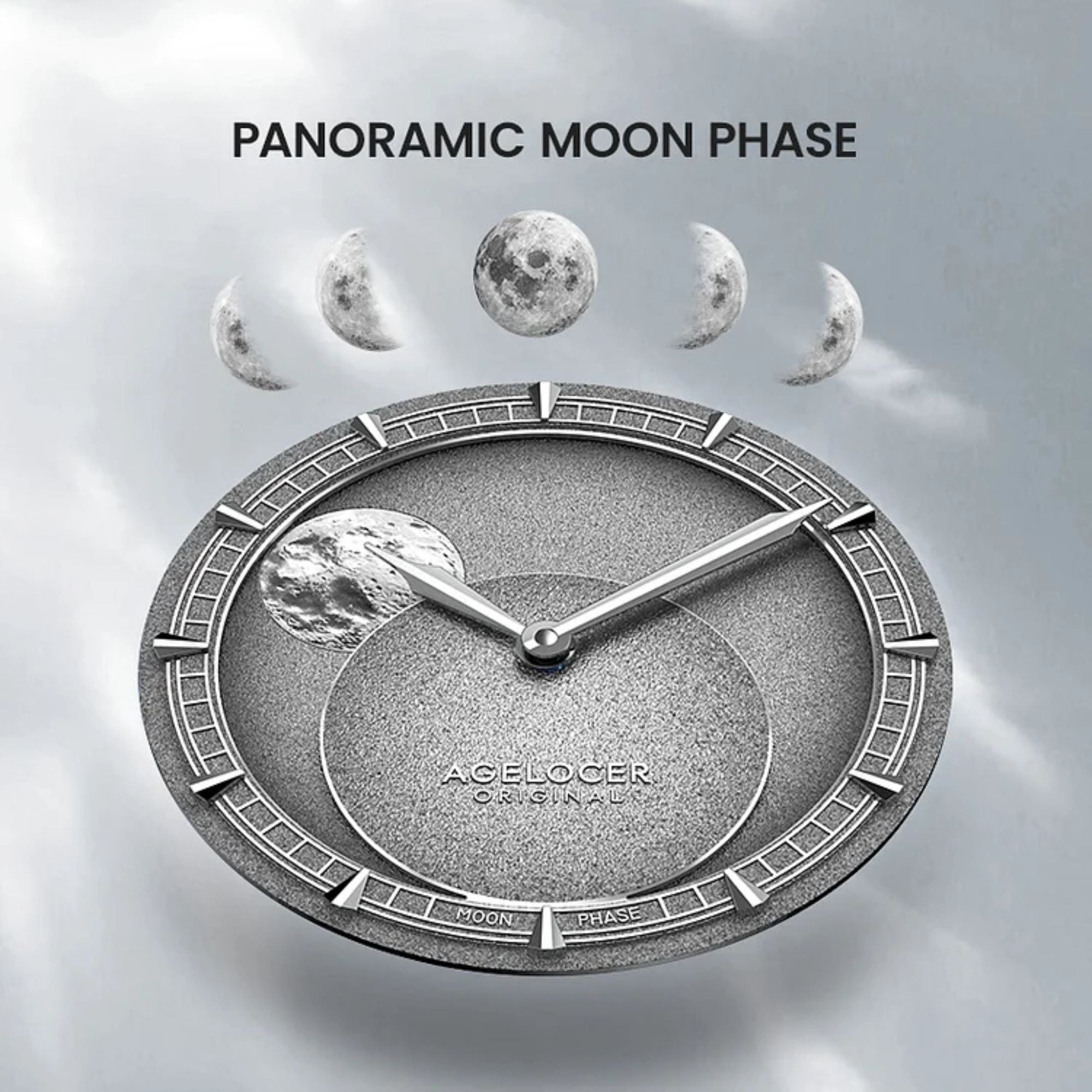 AGELOCER Major Breakthrough 29.51-Days MoonPhase Original Astronomer Men's Mechanical Watch