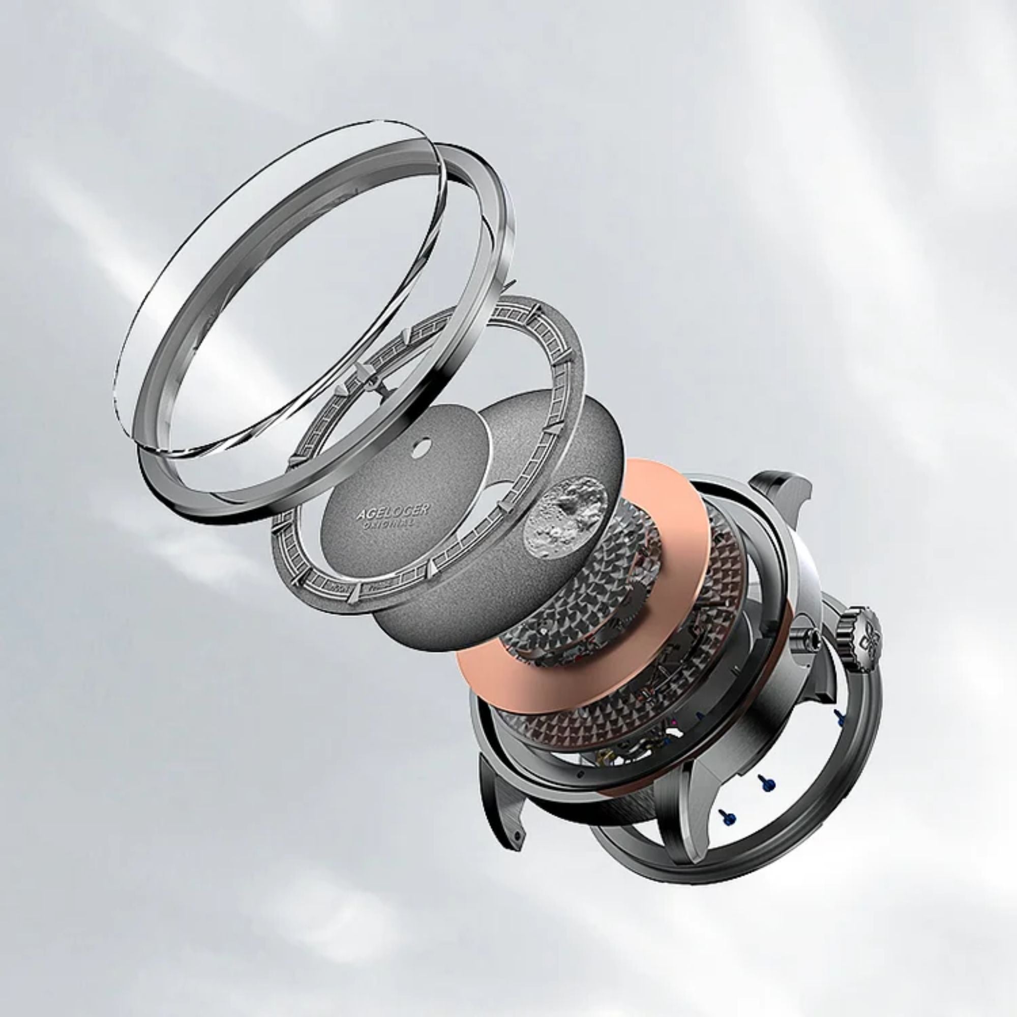 AGELOCER Major Breakthrough 29.51-Days MoonPhase Original Astronomer Men's Mechanical Watch