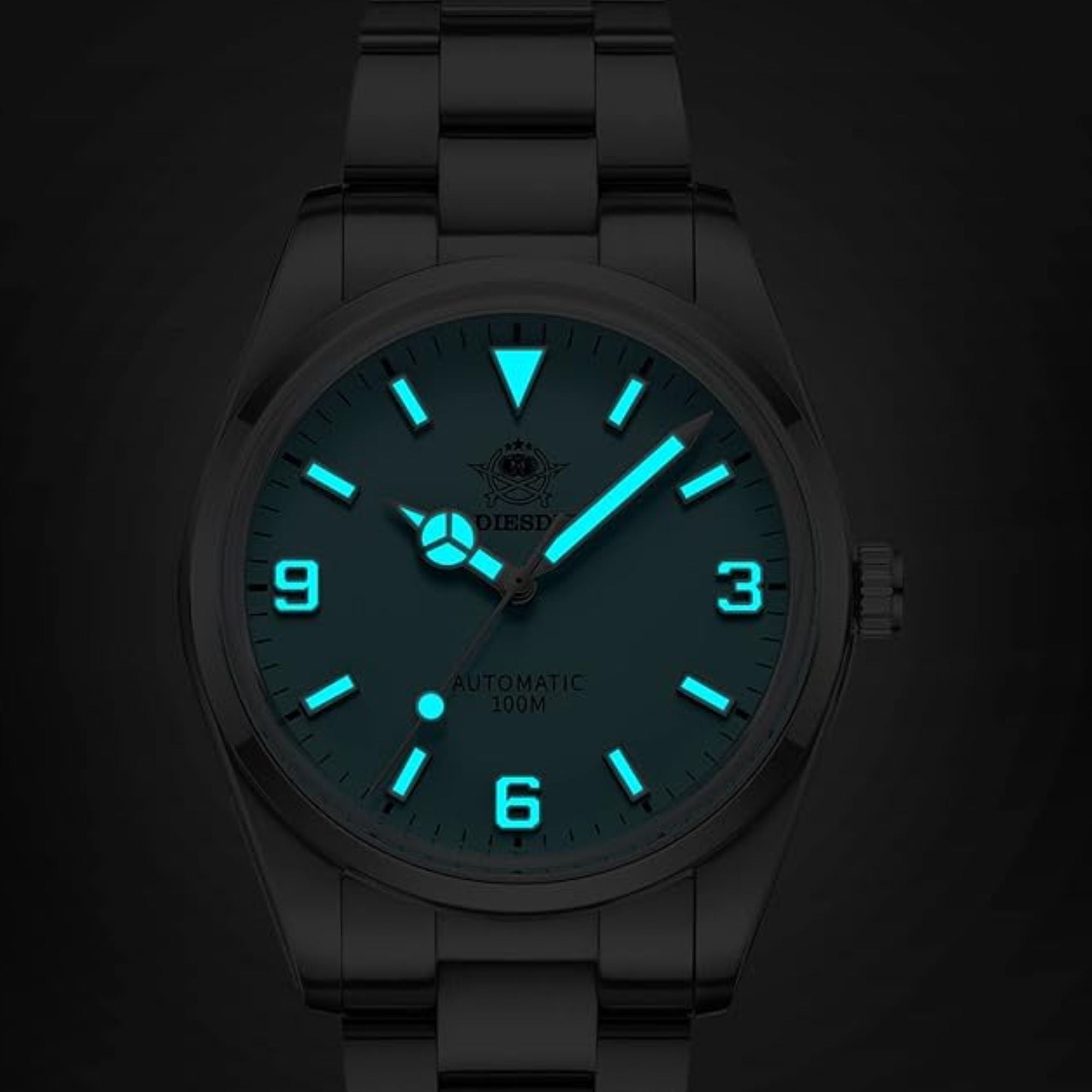 ADDIESDIVE 38mm Domed Crystal Explore Watch 100M (AD2112)