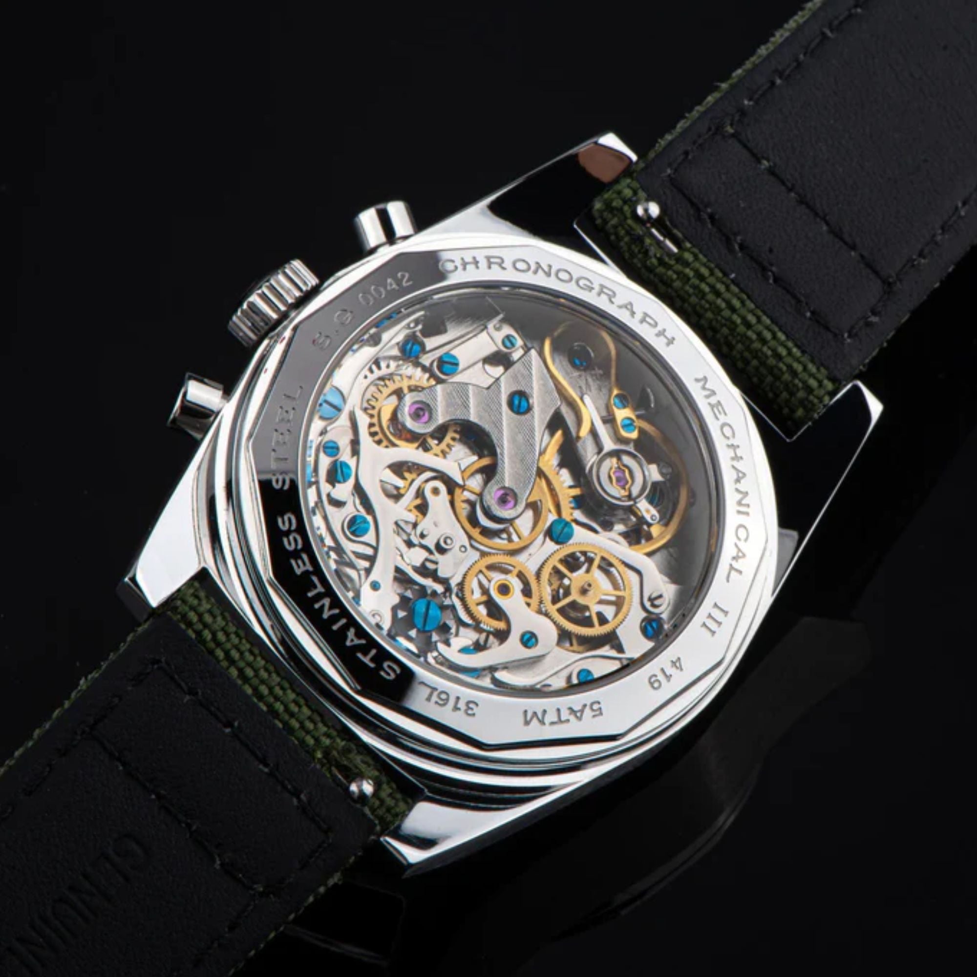 Chrono Heritage S419 Chronograph Green Dial