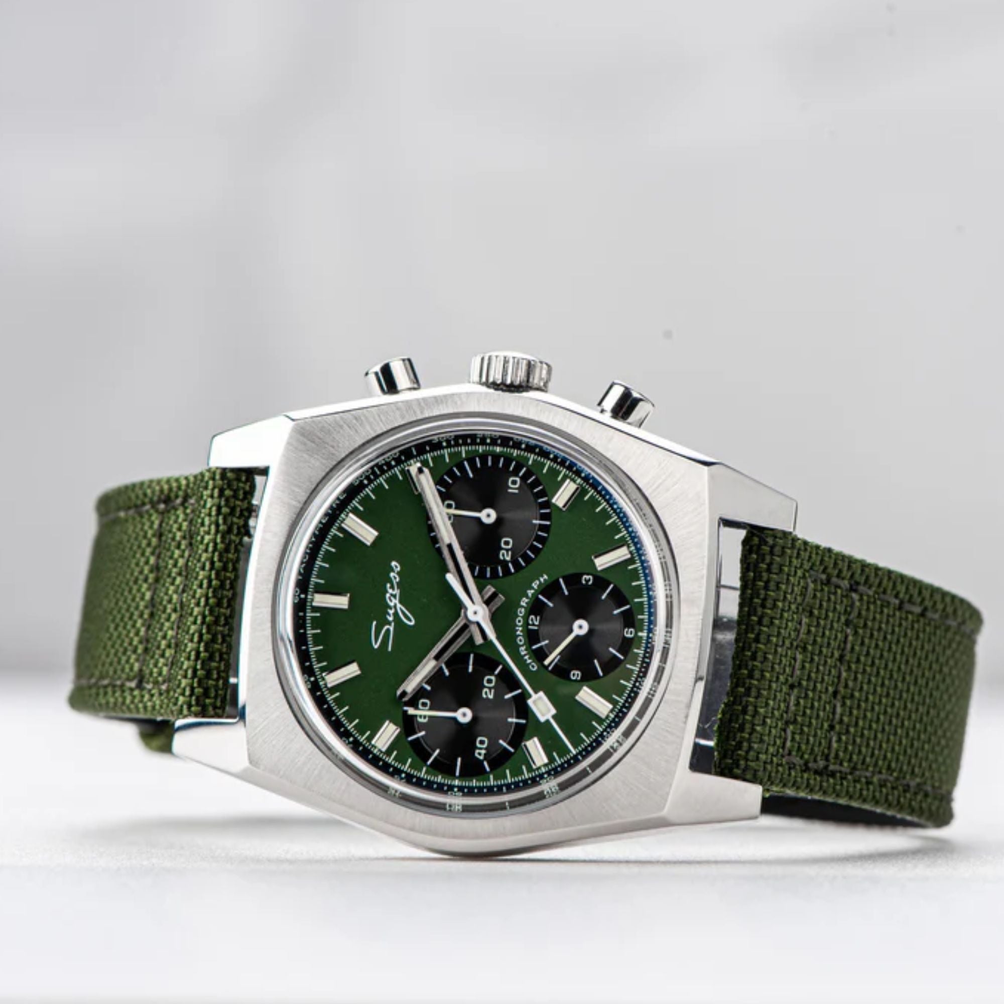 Chrono Heritage S419 Chronograph Green Dial
