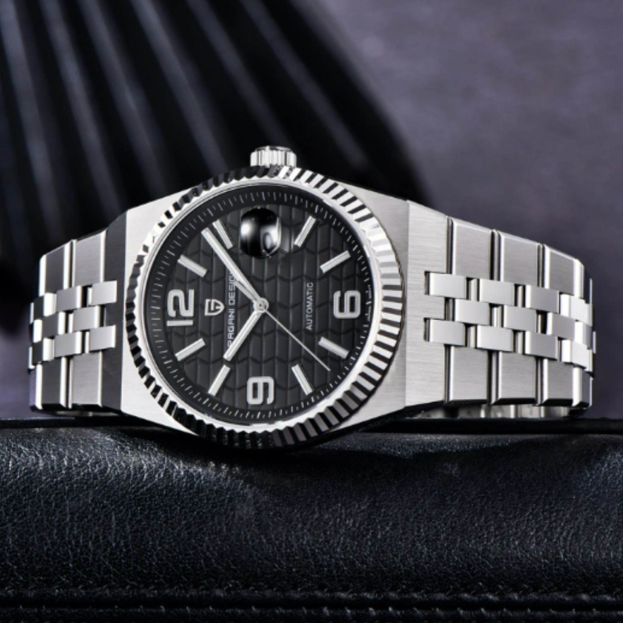 PAGANI DESIGN PD-YS027 New Men's Automatic Watch Stainless Steel Mechanical Waterproof Wrist Watch for Men