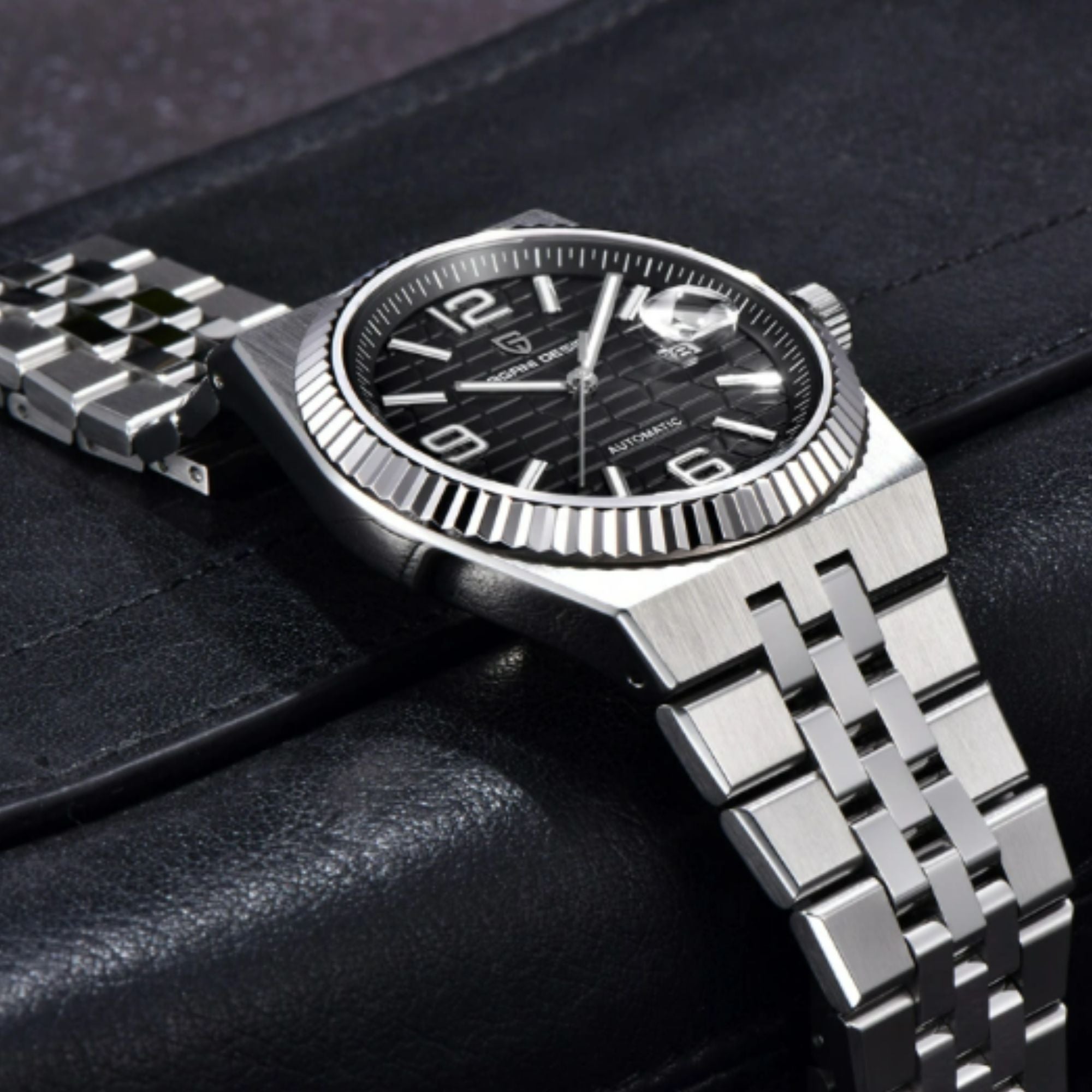 PAGANI DESIGN PD-YS027 New Men's Automatic Watch Stainless Steel Mechanical Waterproof Wrist Watch for Men