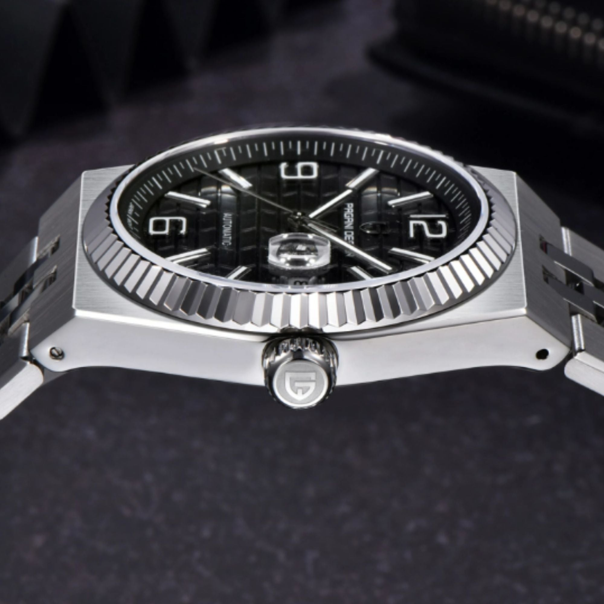 PAGANI DESIGN PD-YS027 New Men's Automatic Watch Stainless Steel Mechanical Waterproof Wrist Watch for Men