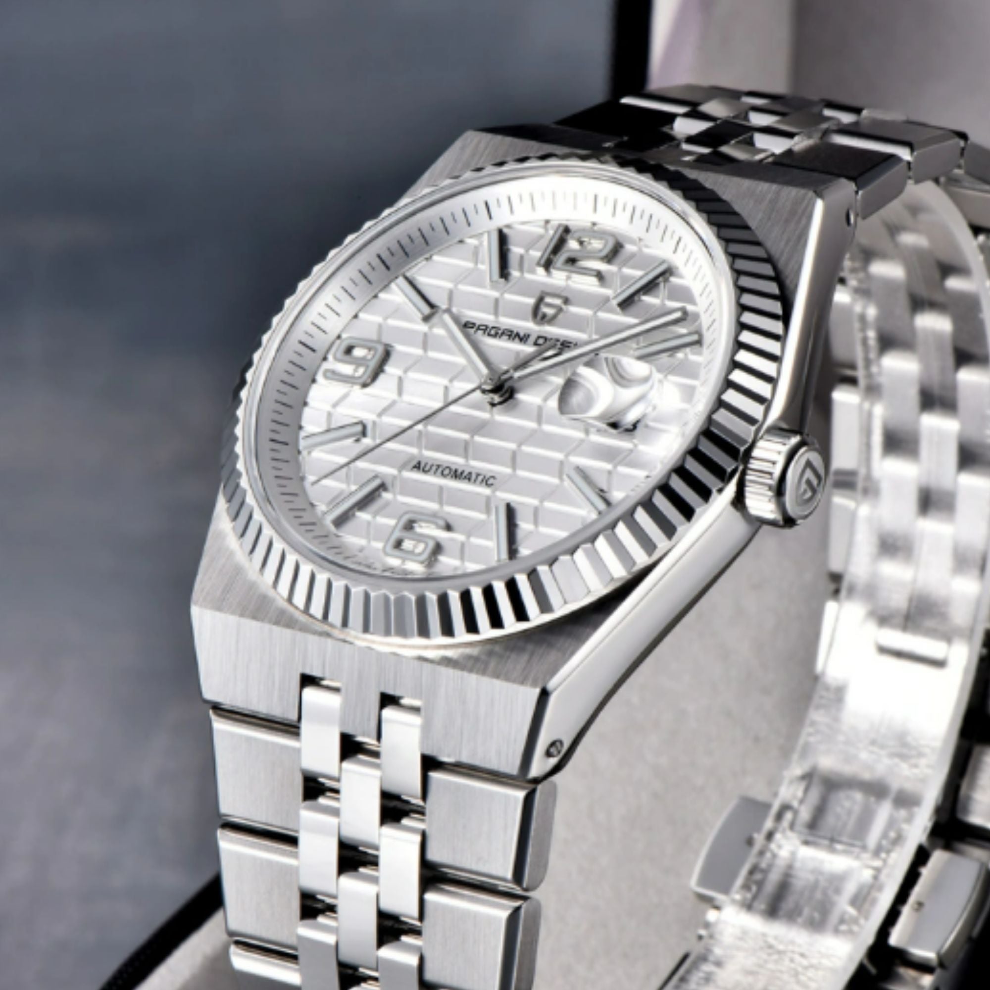 PAGANI DESIGN PD-YS027 New Men's Automatic Watch Stainless Steel Mechanical Waterproof Wrist Watch for Men