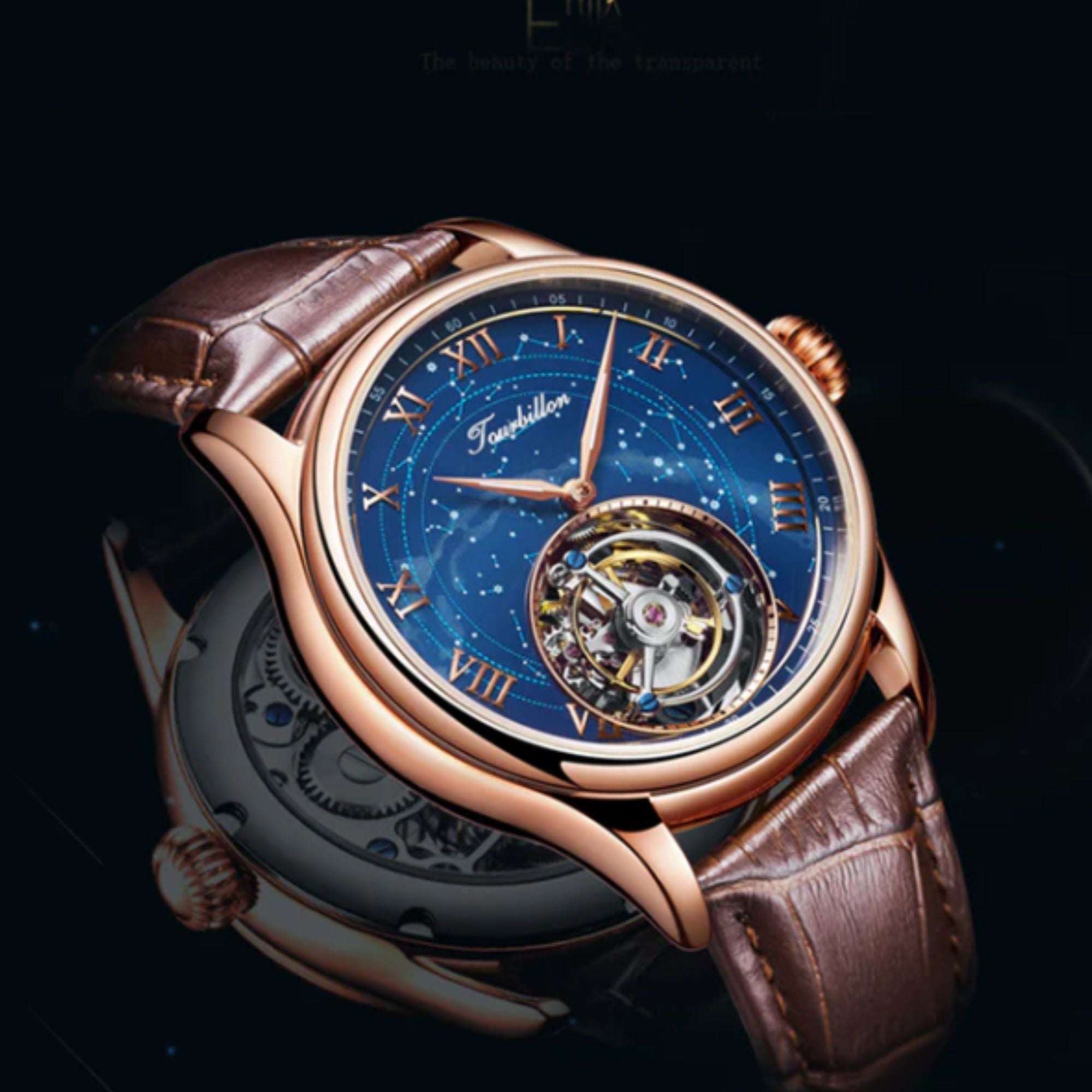 Aesop Original High quality Tourbillon Star Galaxy Watch 7006