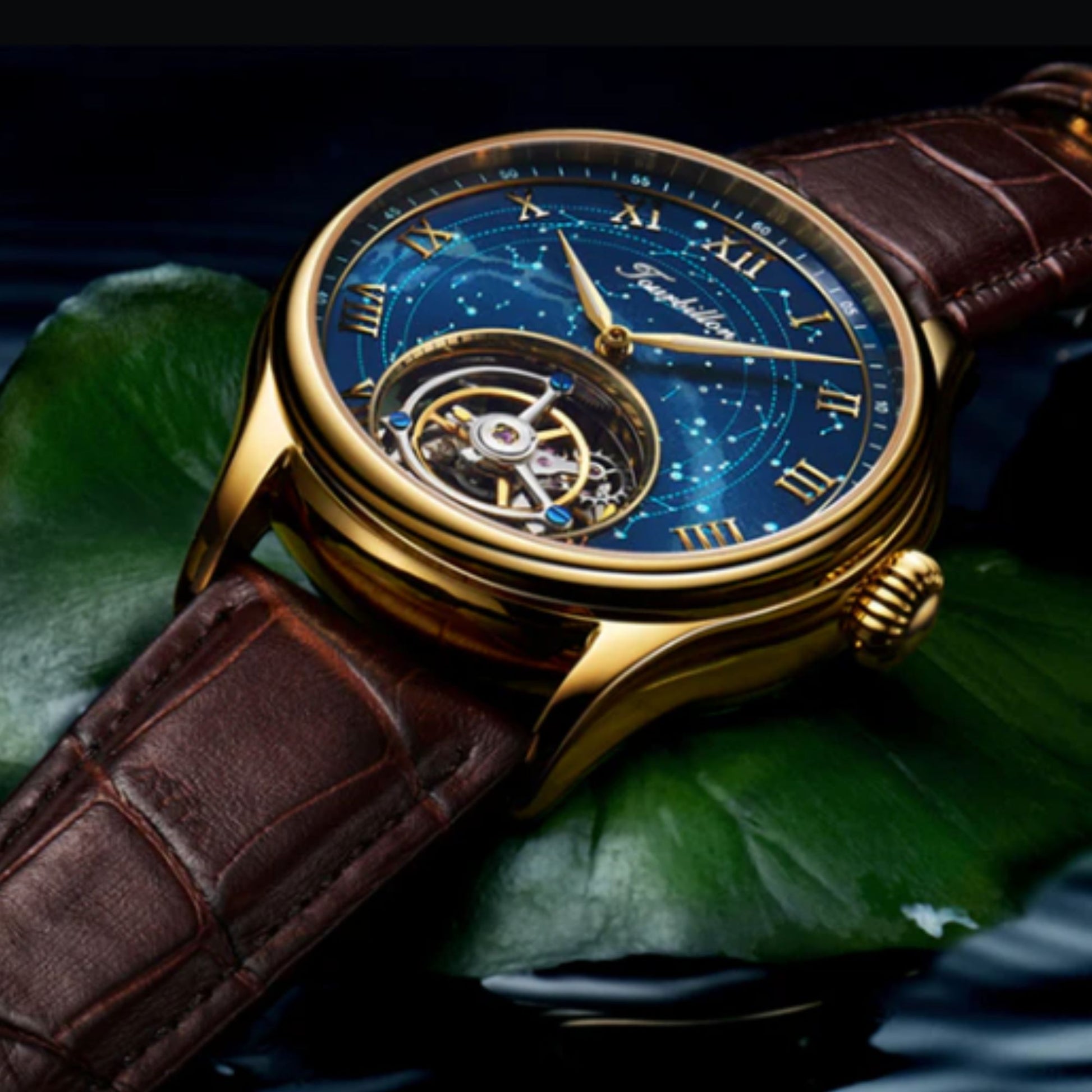 Aesop Original High quality Tourbillon Star Galaxy Watch 7006
