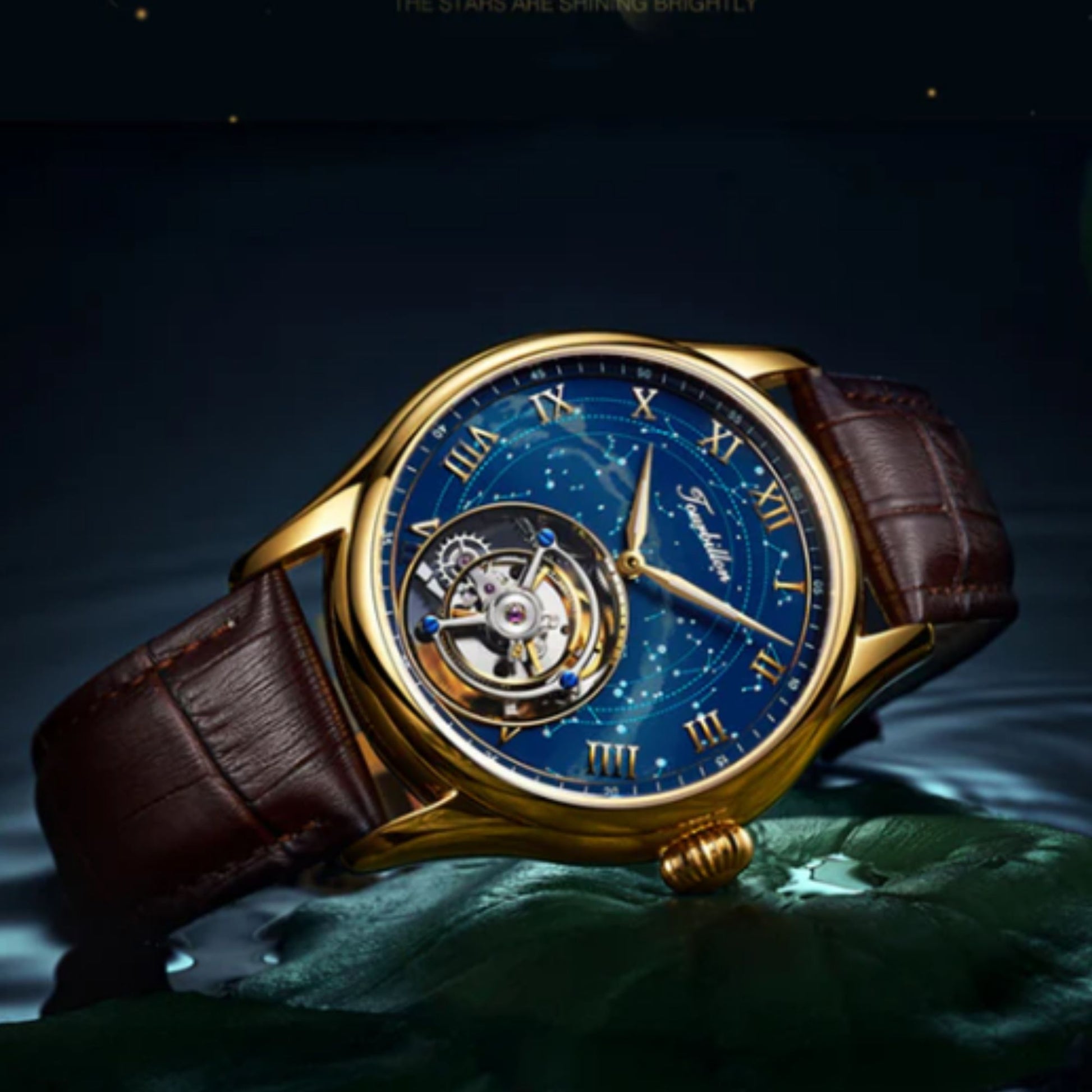 Aesop Original High quality Tourbillon Star Galaxy Watch 7006