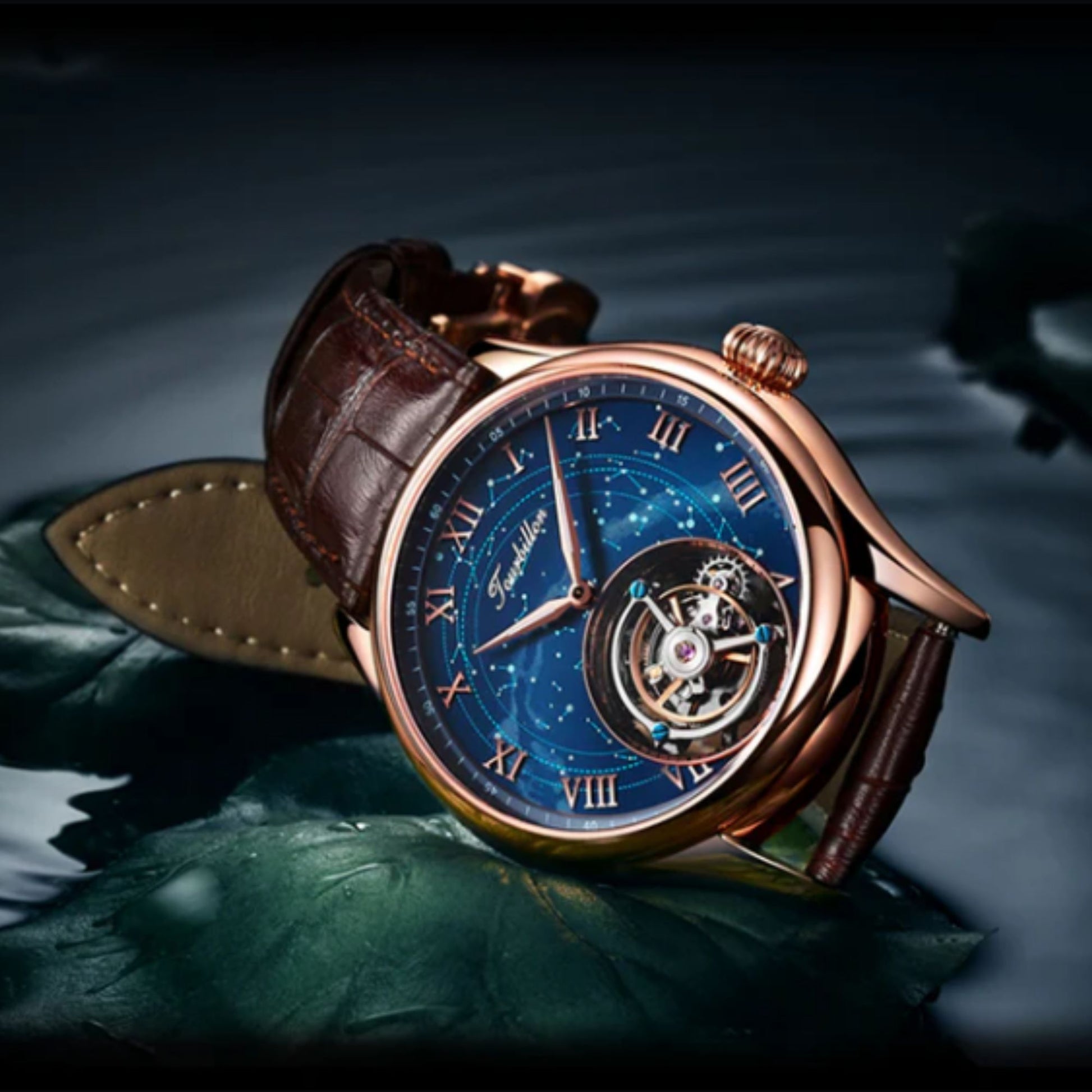 Aesop Original High quality Tourbillon Star Galaxy Watch 7006