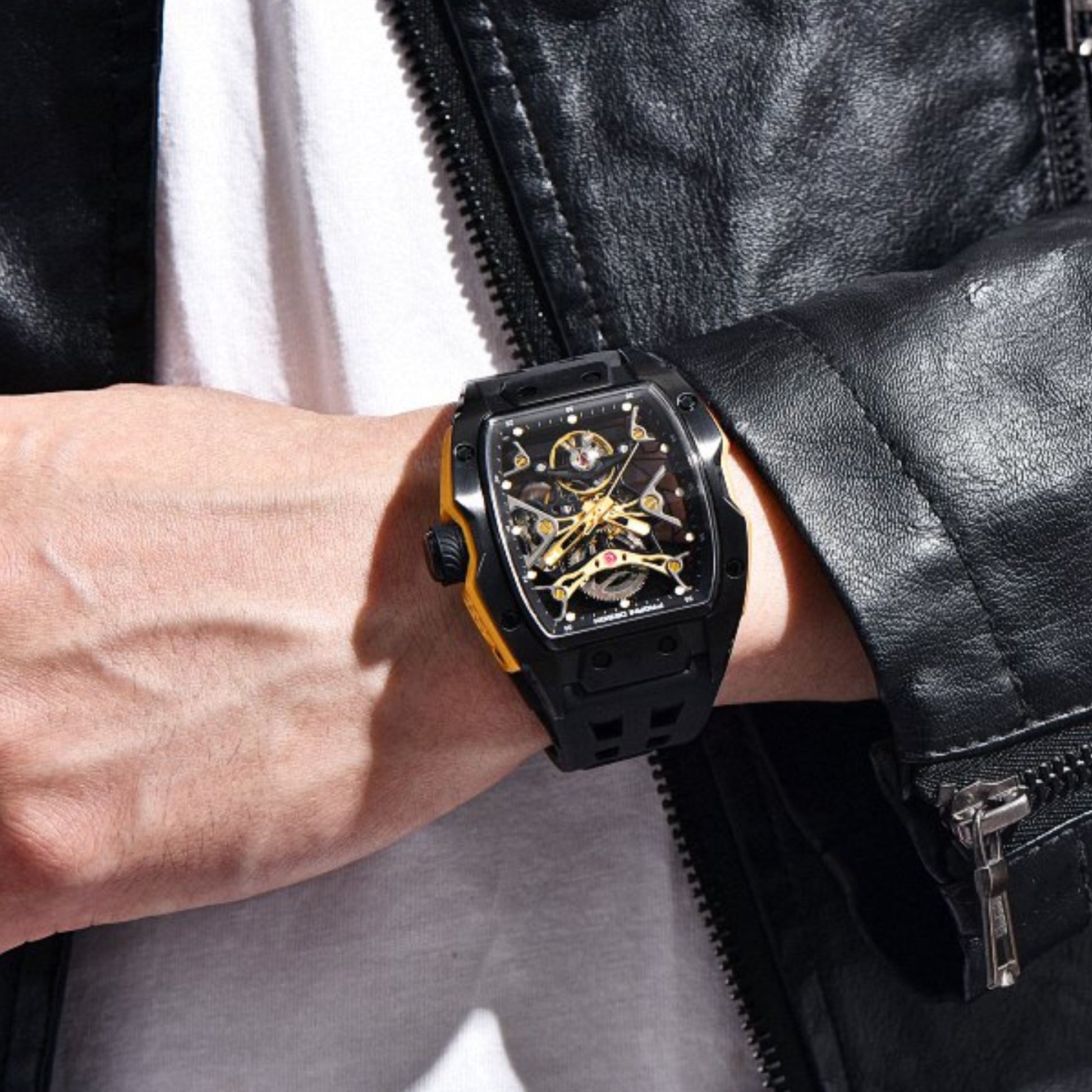 Pagani Design PD-YS018 Tonneau Mechanical Watch Men's 42MM 50M Waterproof Fashion Automatic Mechanical Watch