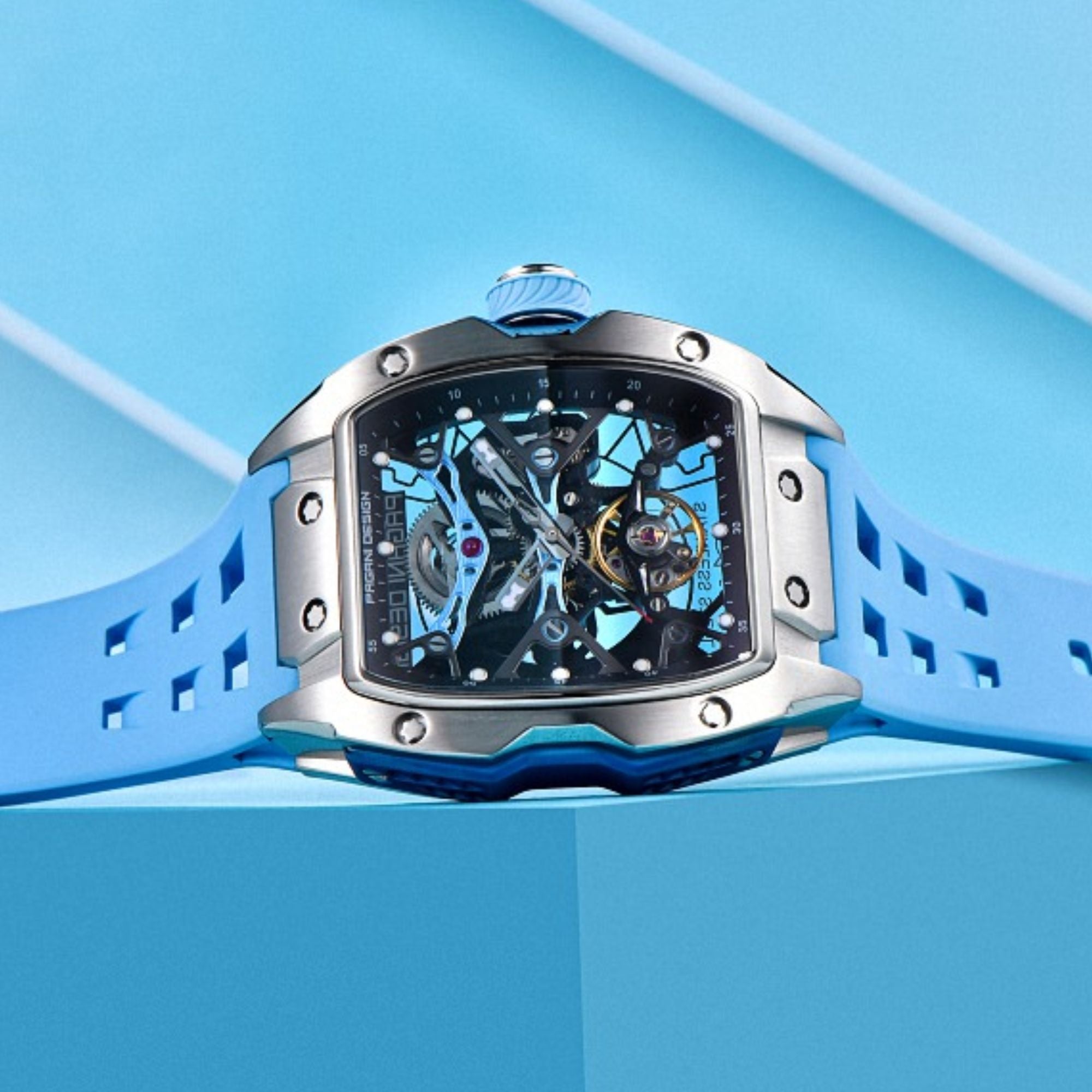 Pagani Design PD-YS018 Tonneau Mechanical Watch Men's 42MM 50M Waterproof Automatic Mechanical Watch