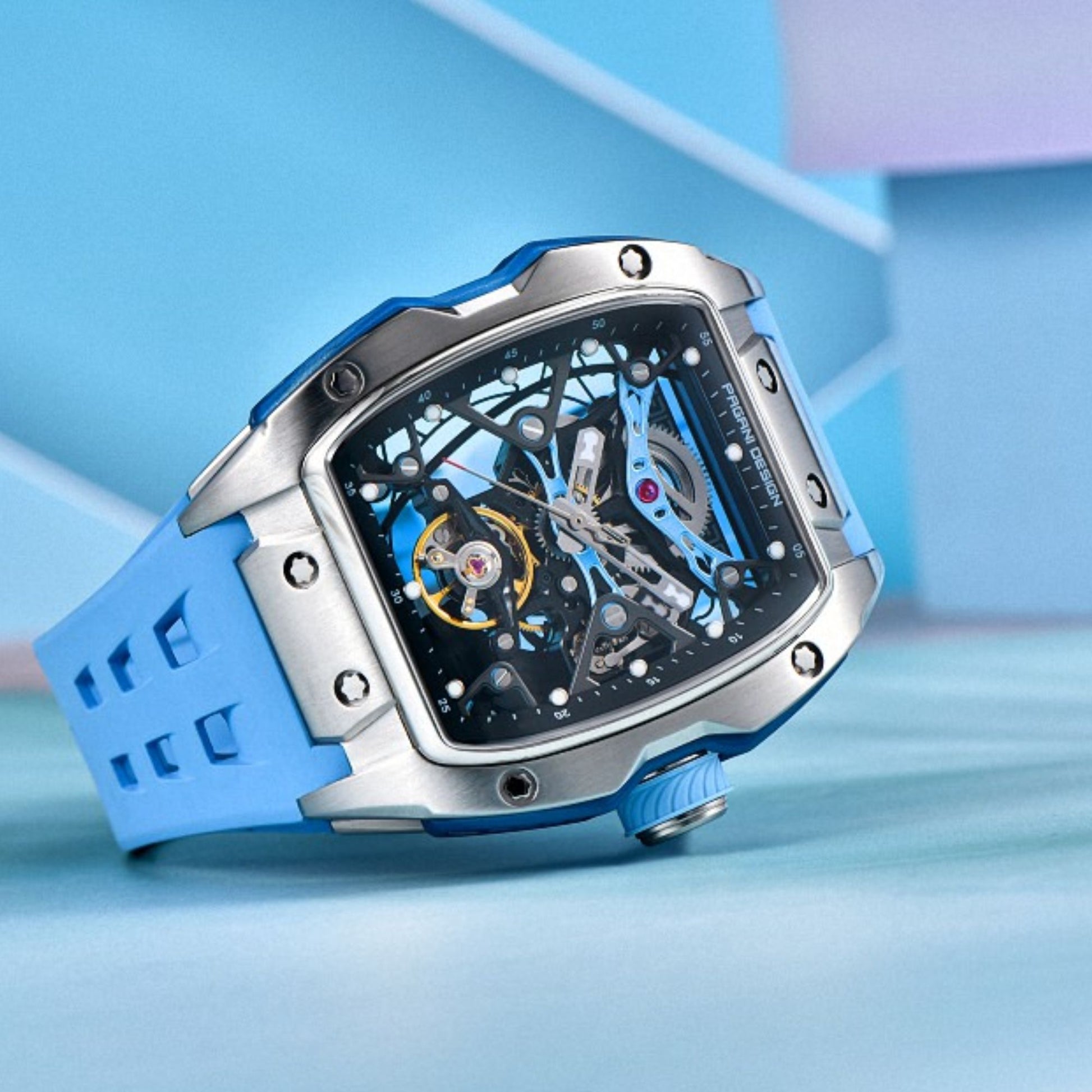 Pagani Design PD-YS018 Tonneau Mechanical Watch Men's 42MM 50M Waterproof Automatic Mechanical Watch