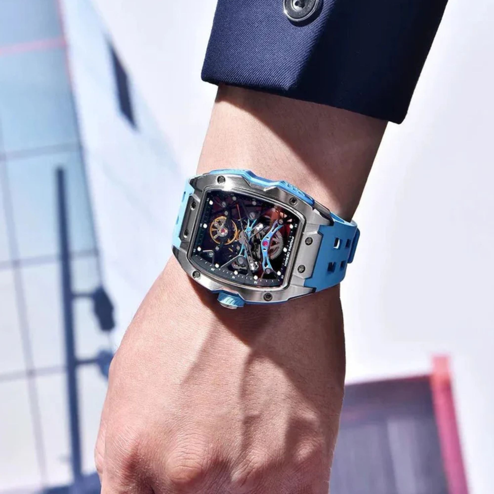 Pagani Design PD-YS018 Tonneau Mechanical Watch Men's 42MM 50M Waterproof Automatic Mechanical Watch