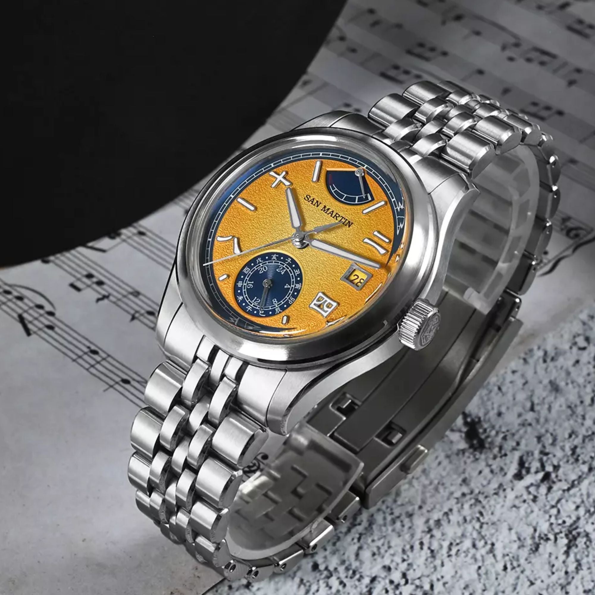 San Martin New 39mm Luxury Men’s Business Dress Watch 9132 Automatic - SN0144-DG