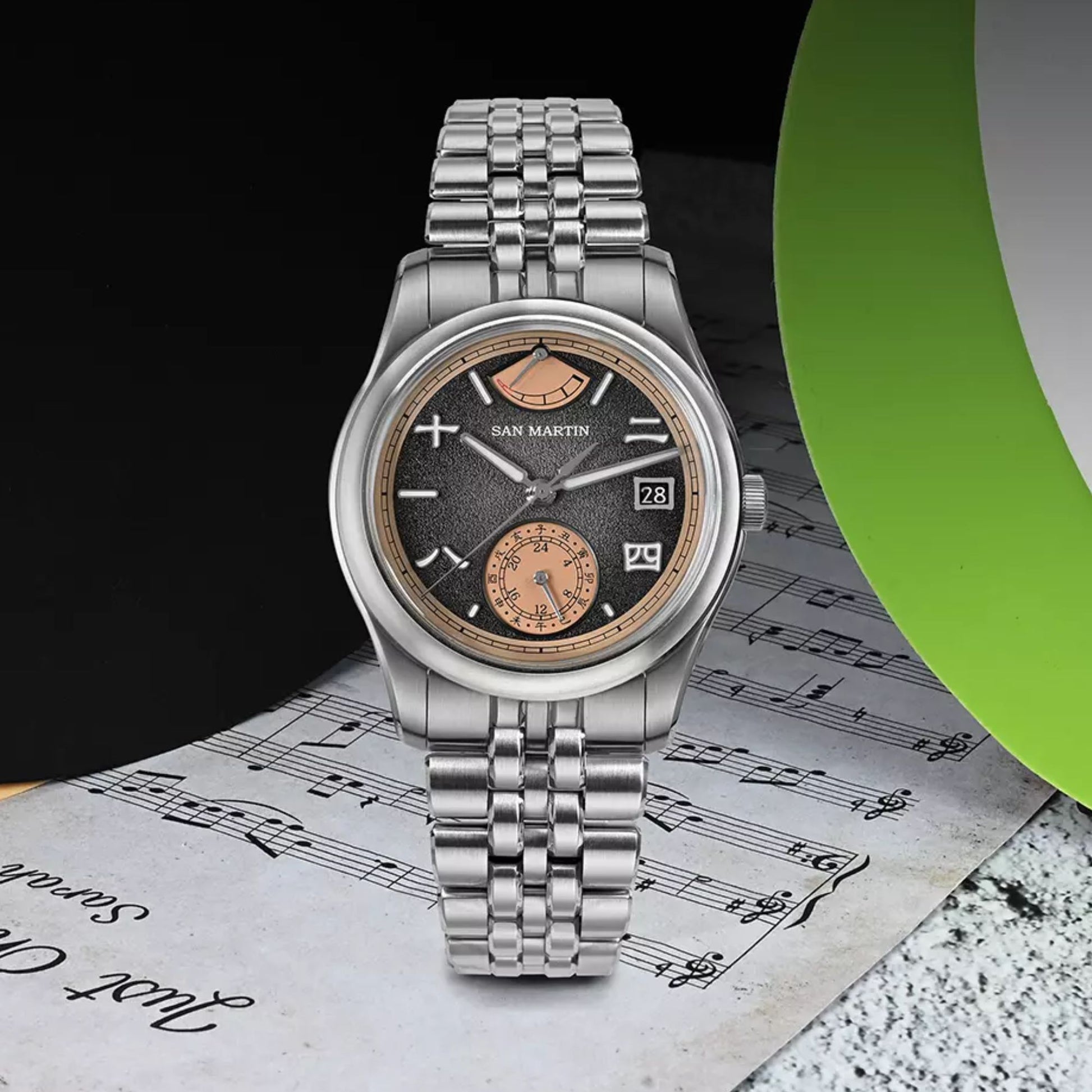 San Martin New 39mm Luxury Men’s Business Watch Miyota 9132 Automatic SN0144-DG