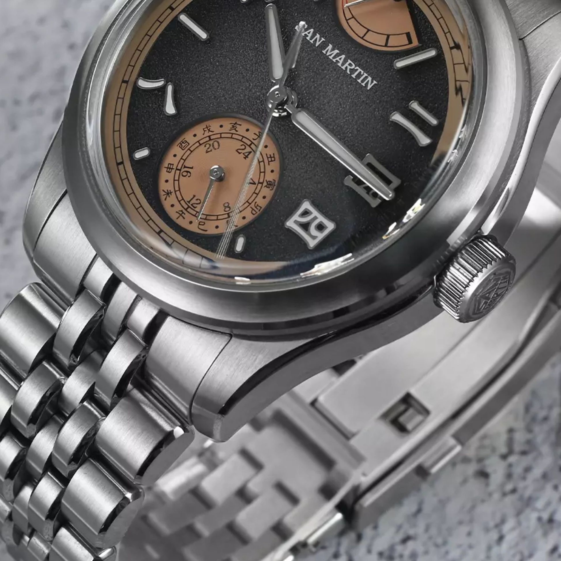 San Martin New 39mm Luxury Men’s Business Watch Miyota 9132 Automatic SN0144-DG