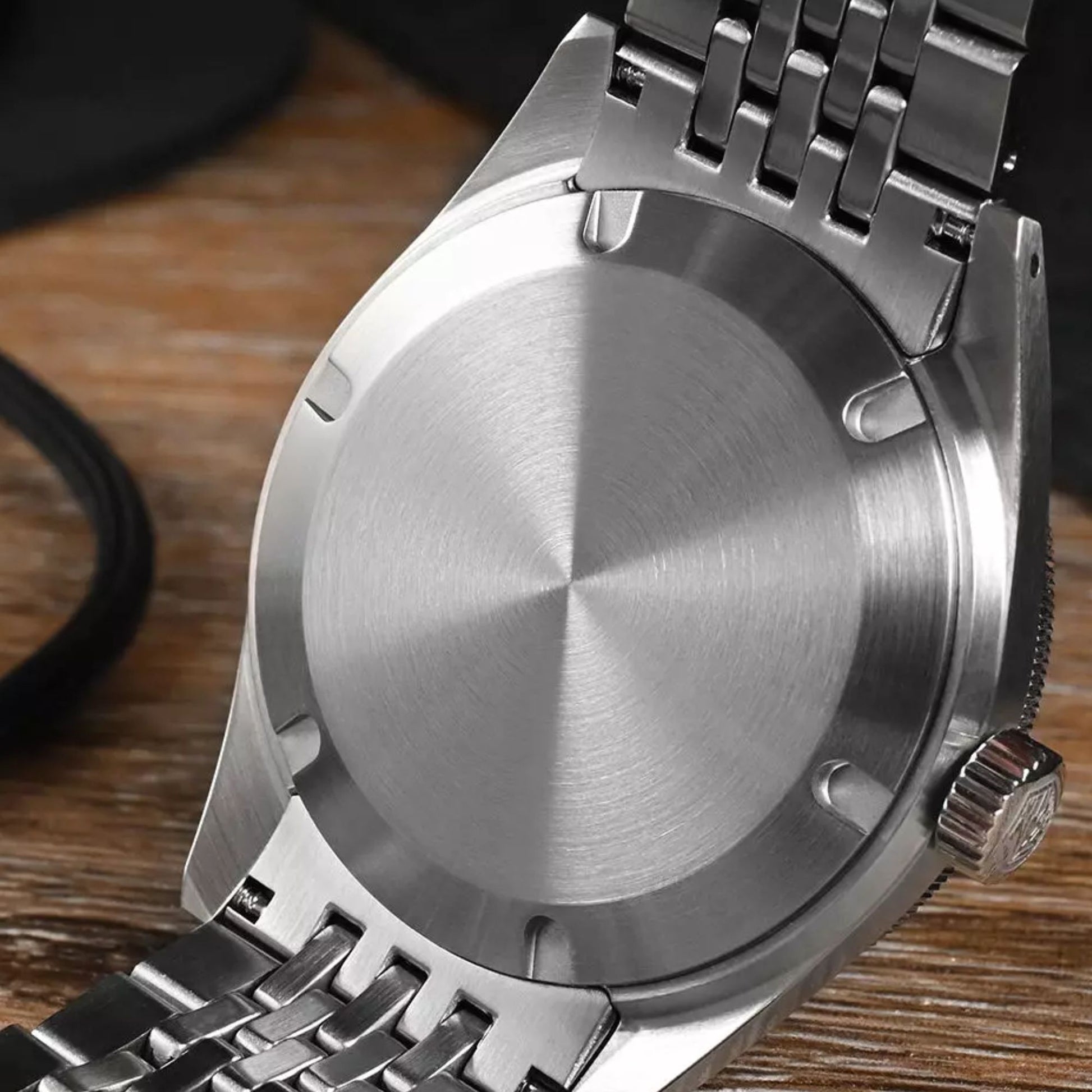 San Martin Design 39.5mm Mens NH35 Automatic Black Dial Colorful Rainbow Bezel Insert SN0116-B1