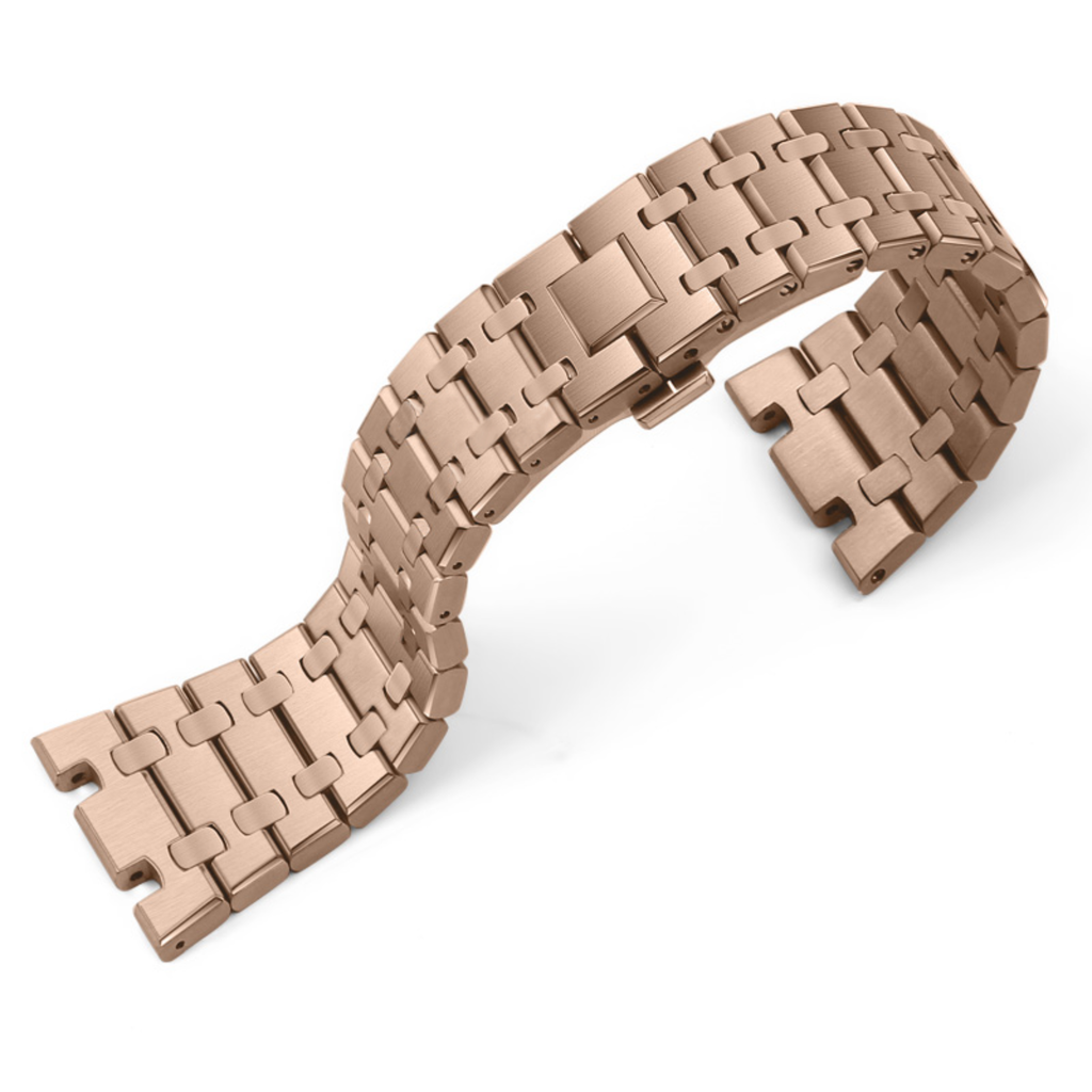 Casioak Frost Solid Stainless Steel Watch Band GA2100 & GM2100 - Rosegold