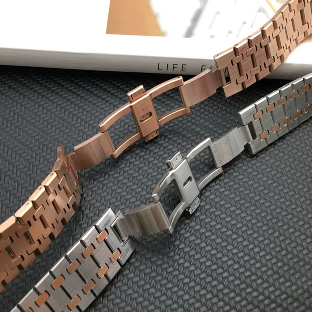Casioak Frost Solid Stainless Steel Watch Band GA2100 & GM2100 - Golden