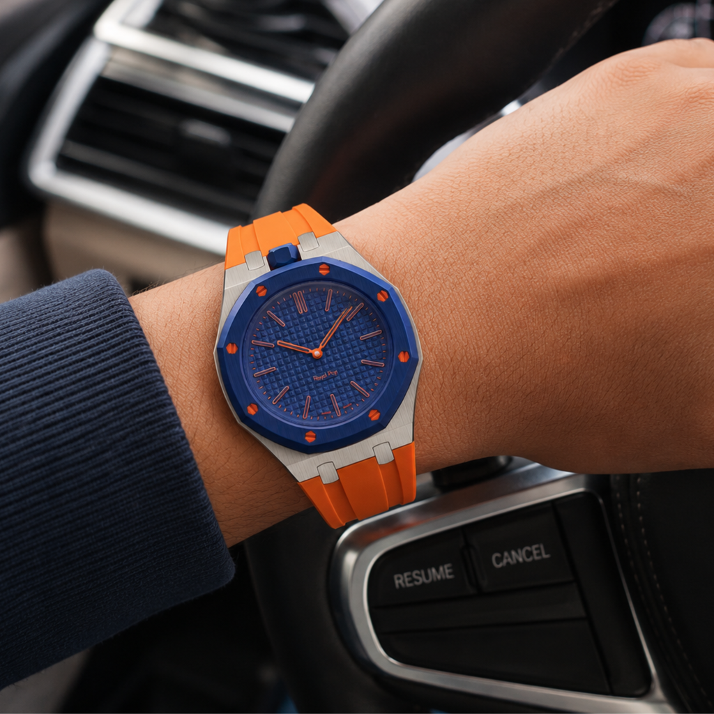 AP Swatch Watch Modkit Case & Strap | Stainless Steel Case | FKM High Quality Rubber Bracelet | Butterfly Clasp