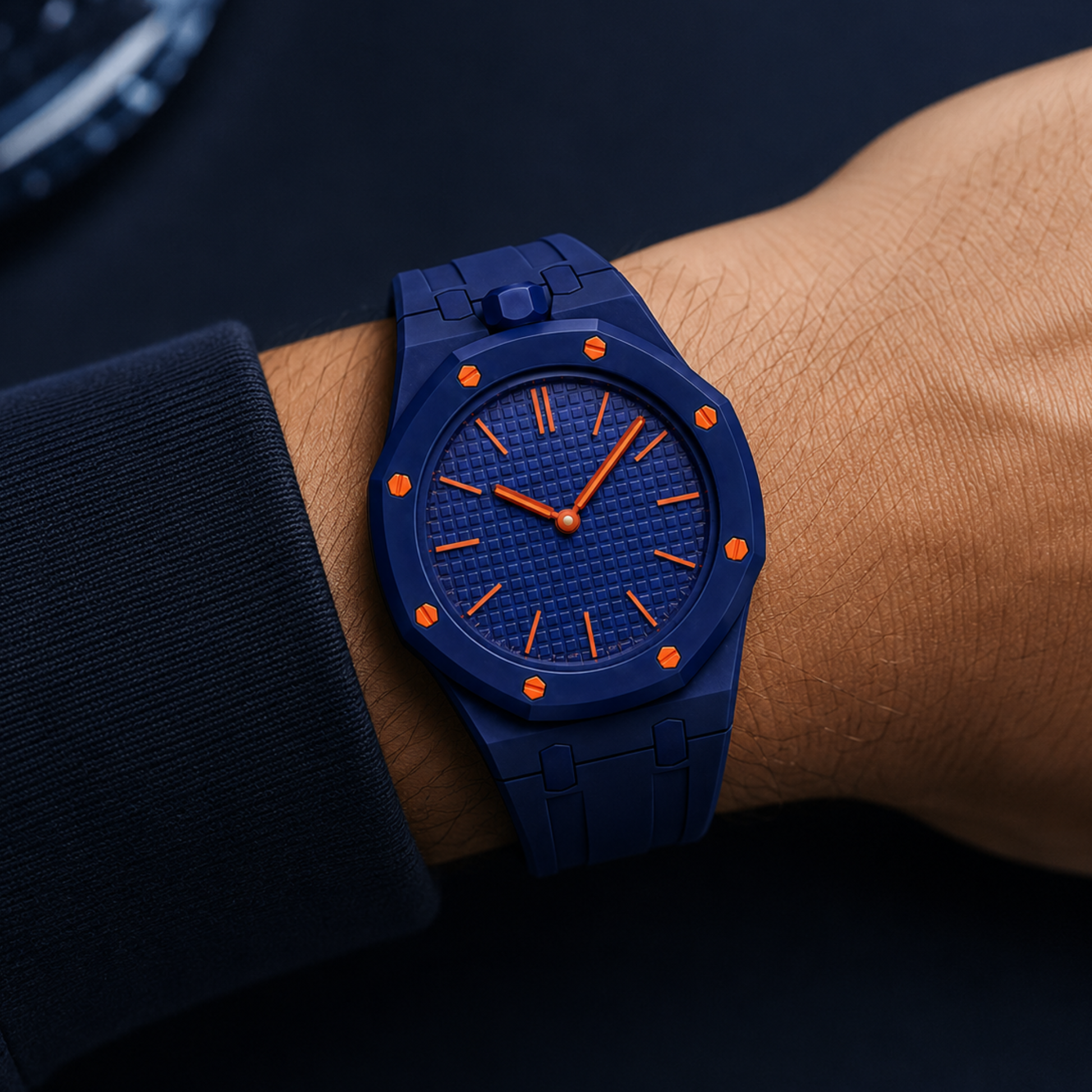 AP Swatch Watch Modkit Case & Strap | Bioceramic Case | FKM High Quality Rubber Bracelet | Butterfly Clasp