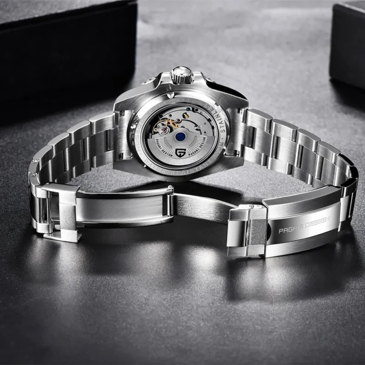 PAGANI DESIGN PD-1662 Automatic GMT Mechanical Stainless Steel Oyster Bracelet