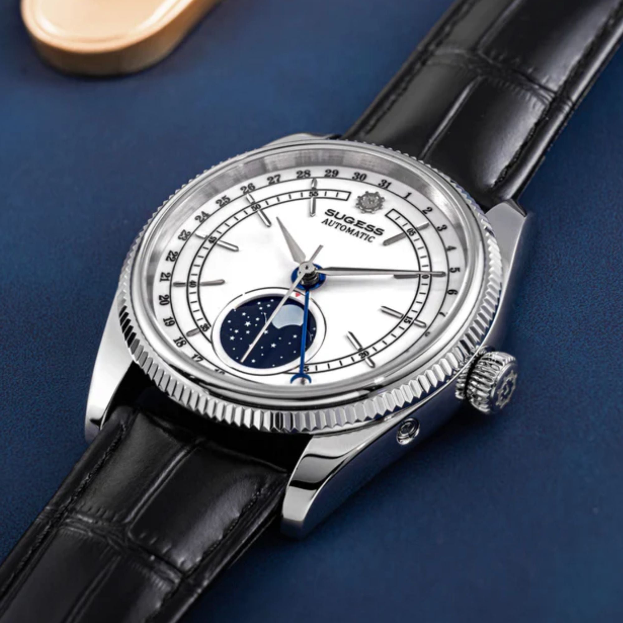 MoonPhase Master S452 Stainless-Steel Light White Dial