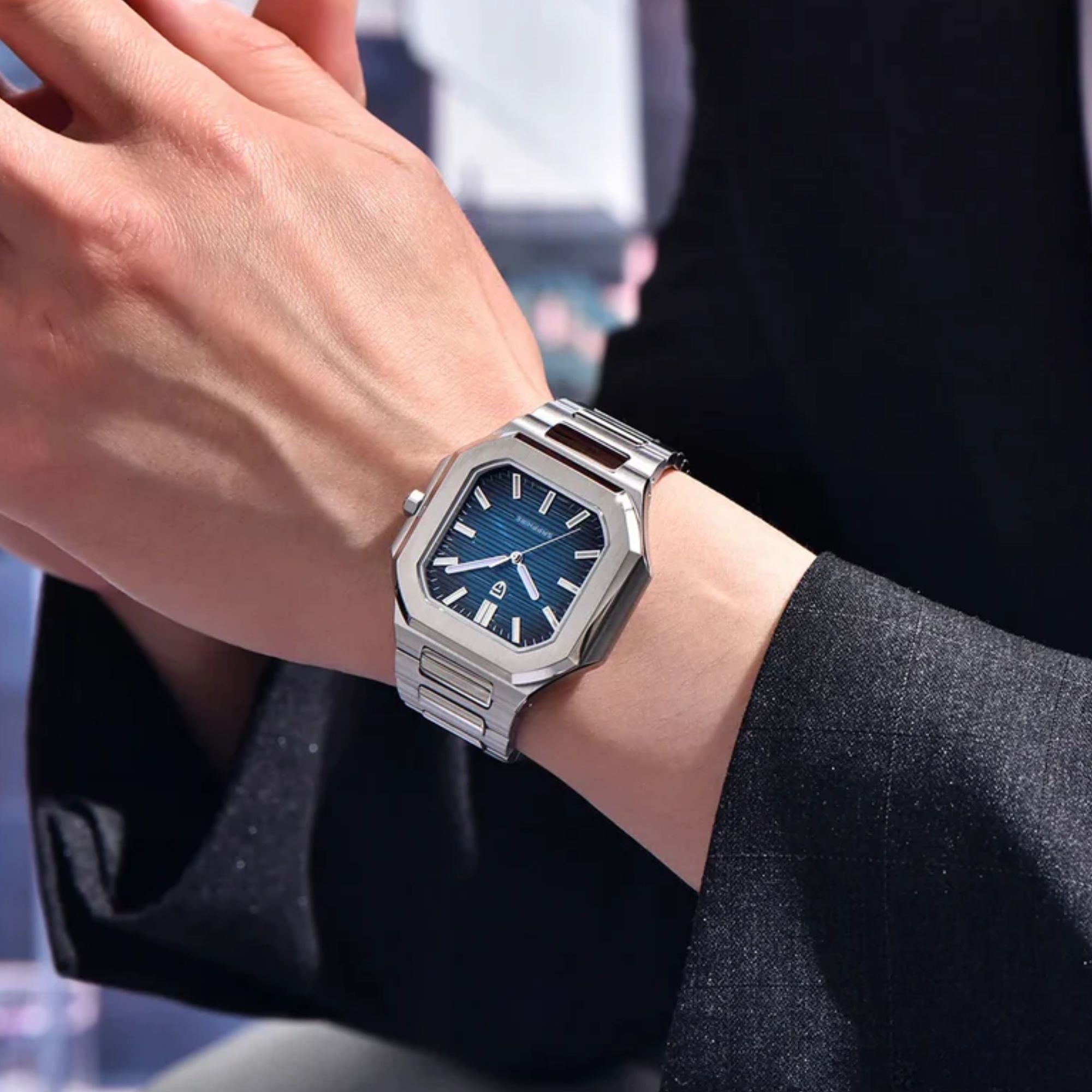 PAGANI DESIGN PD-YS019 新作 ティファニーブルー VH31 PAGANI DESIGN PD-YS019 Men's 37MM Stainless Steel Sports
