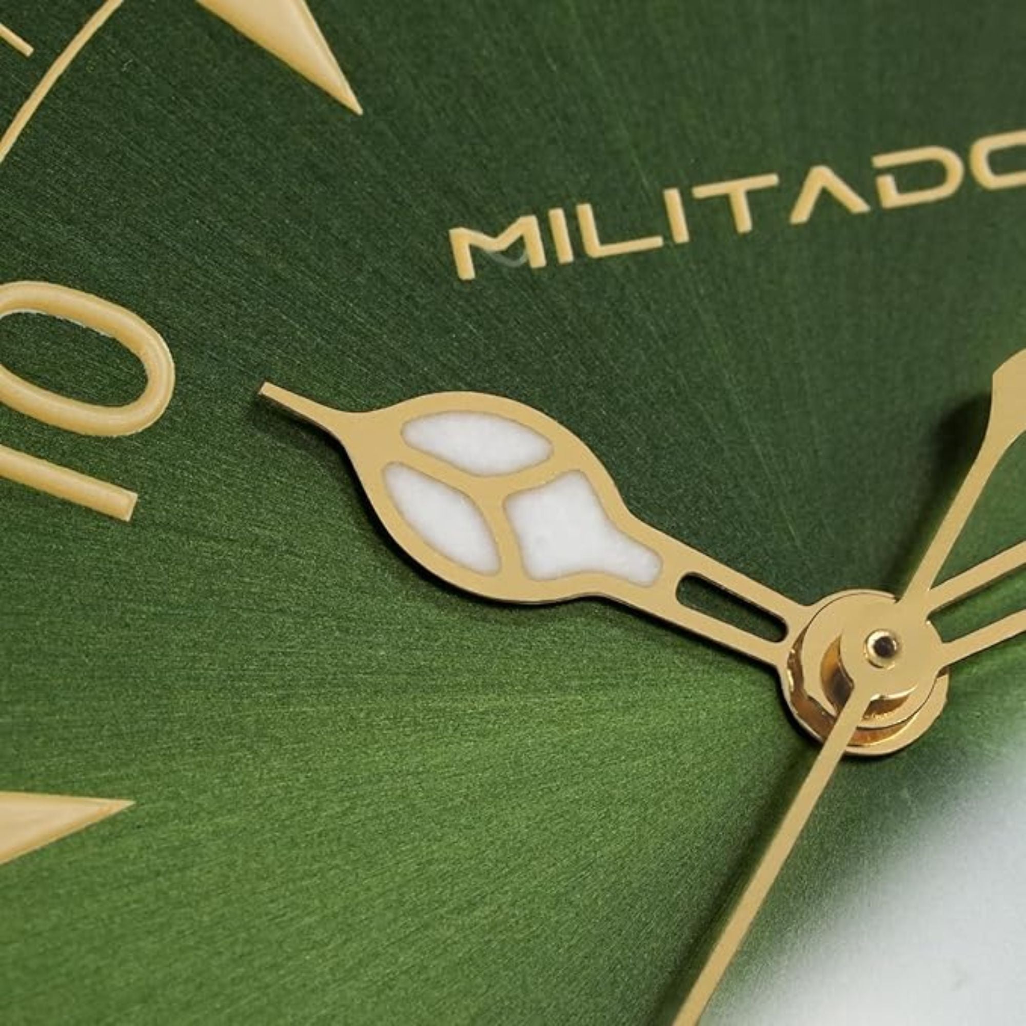 Militado 38mm Sapphire Crystal Field Watch ML08 Green Dial
