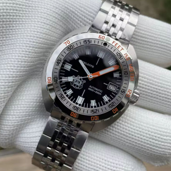 Steeldive SD1967 Sub-300T Men's 43MM 200M Waterproof Dive Watch NH35 Automatic Mechanical Watch Sapphire Crystal Luminous Business Watch