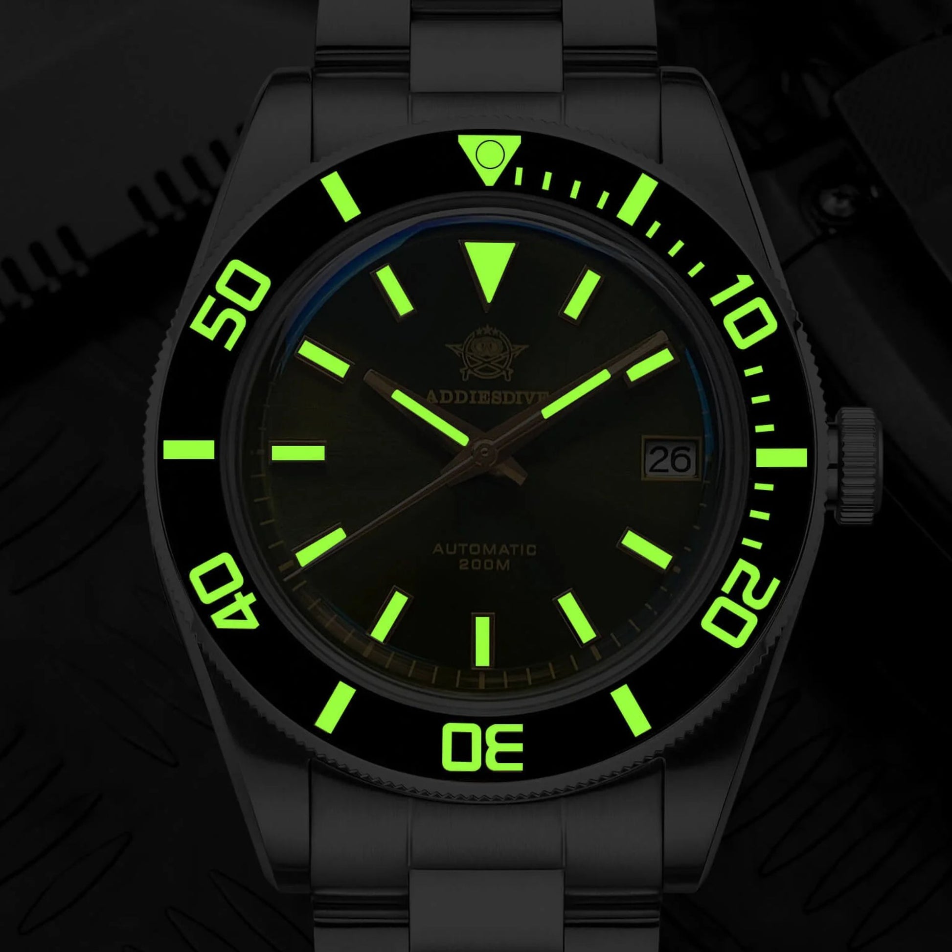 Addiesdive Retro Sub 39mm NH35 Men Watch AD2084