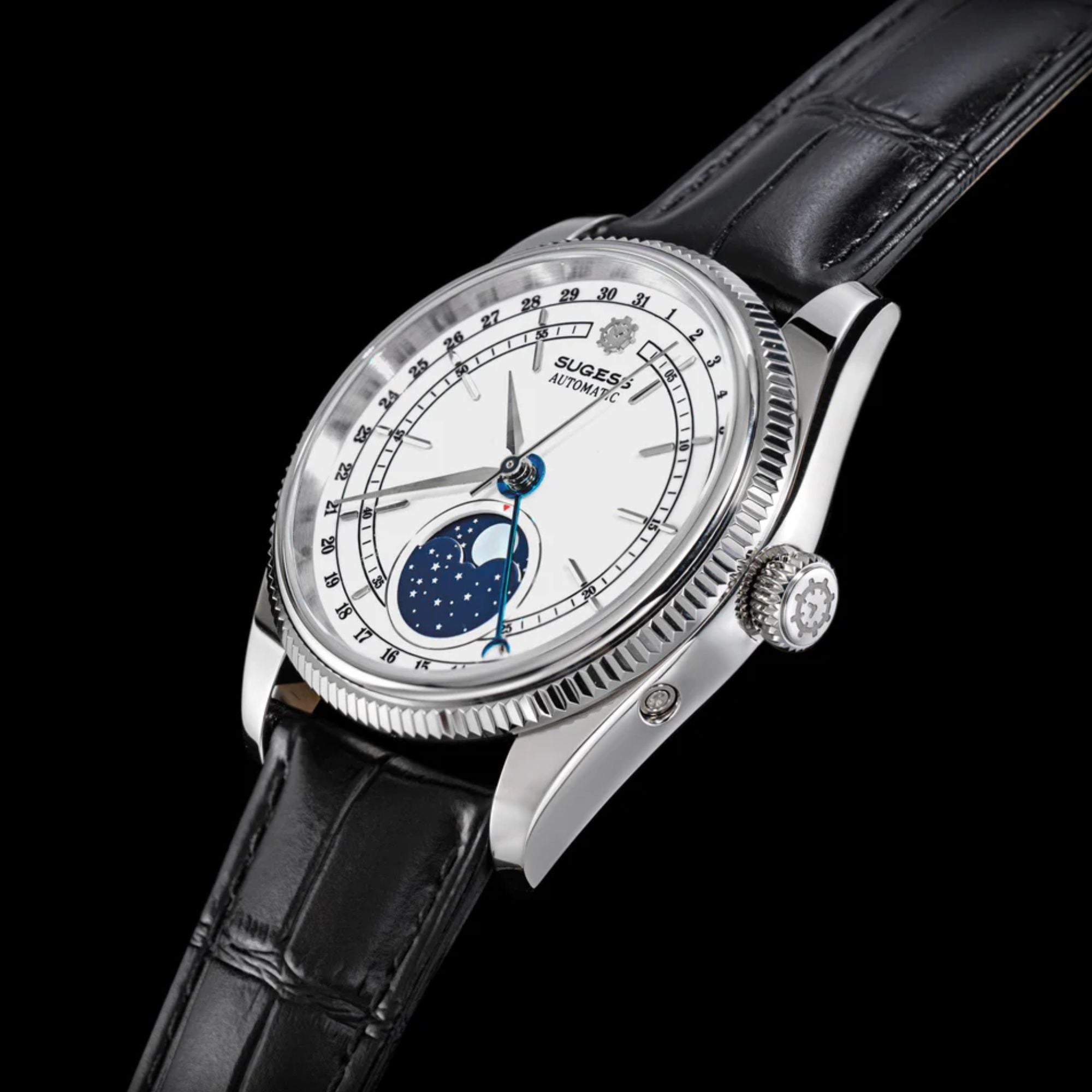 MoonPhase Master S452 Stainless-Steel Light White Dial