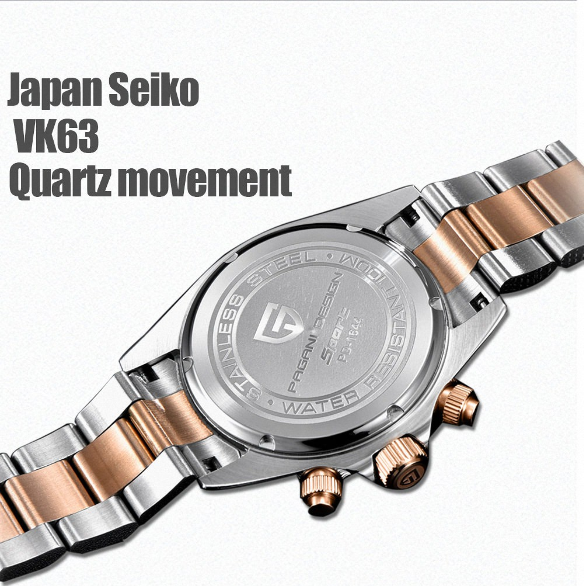 Pagani Design PD-1644 | Luxury | Meca-quartz Movement (SeikoVK63) | Stainless Steel Men's 40MM Watch