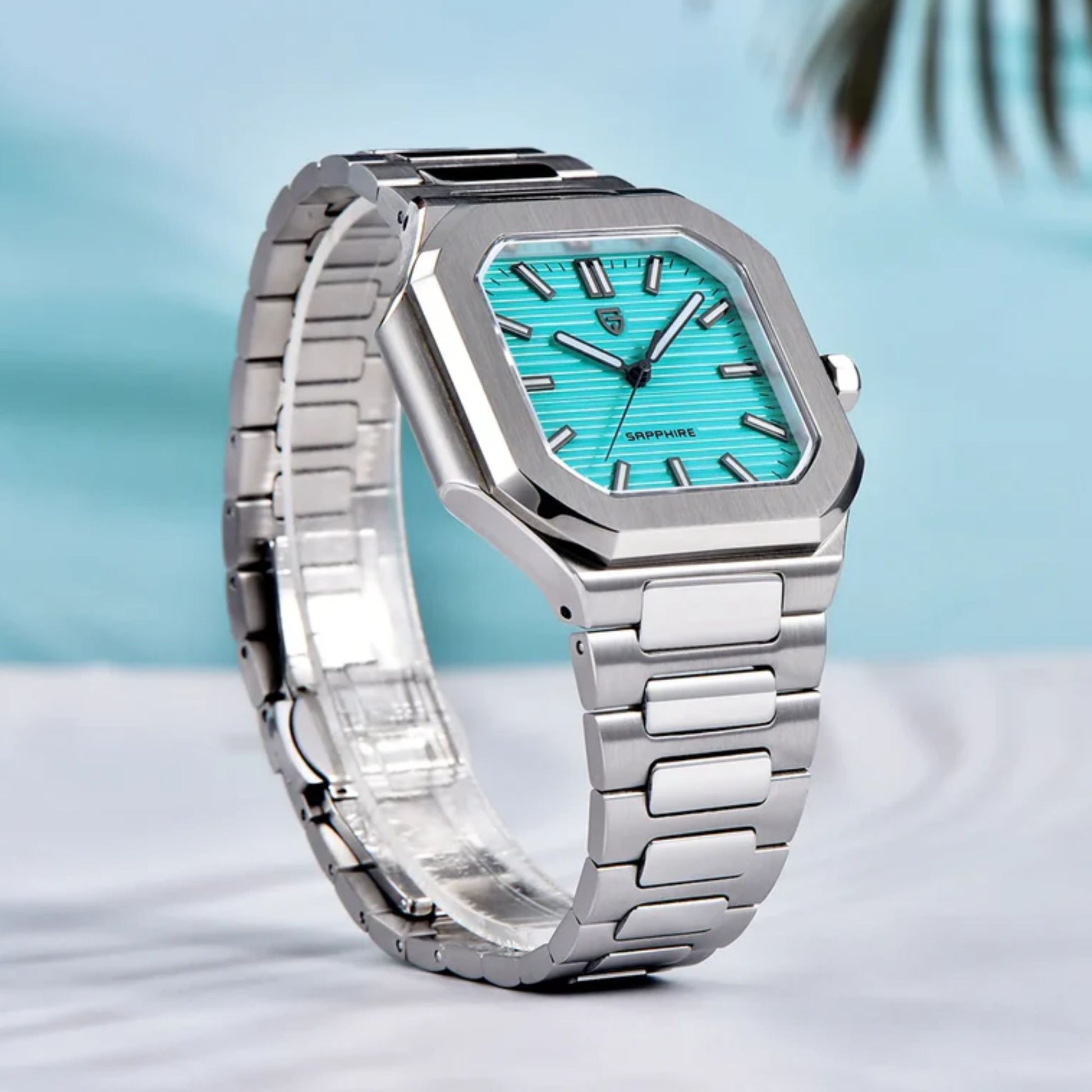 PAGANI DESIGN PD-YS019 Men's 37MM Stainless Steel Sports Waterproof Business Wrist Watch with Seiko VH31 Sweep Seconds - Cubitus