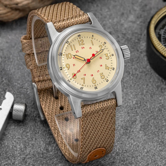 ADDIESDIVE 36mm Vintage Mechanical Watch AD2076