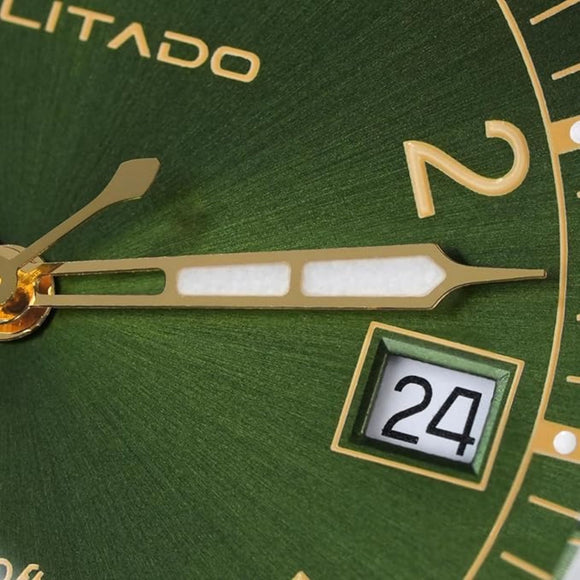 Militado 38mm Sapphire Crystal Field Watch ML08 Green Dial