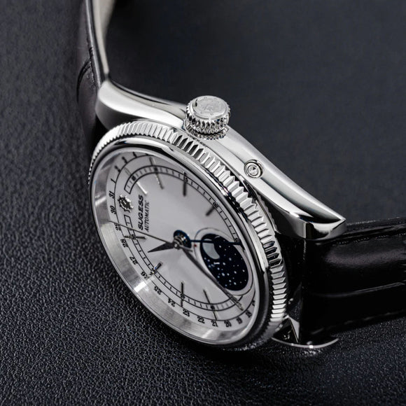 MoonPhase Master S452 Stainless-Steel Light White Dial