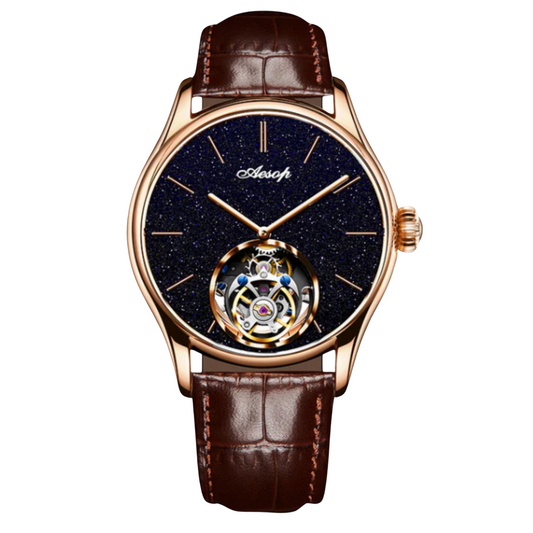 AESOP Original Tourbillon Skeleton Movement Watch 7050