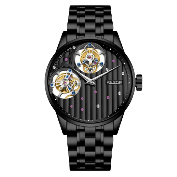 Aesop 12 o'clock and o'clock Original Double Tourbillon Watch