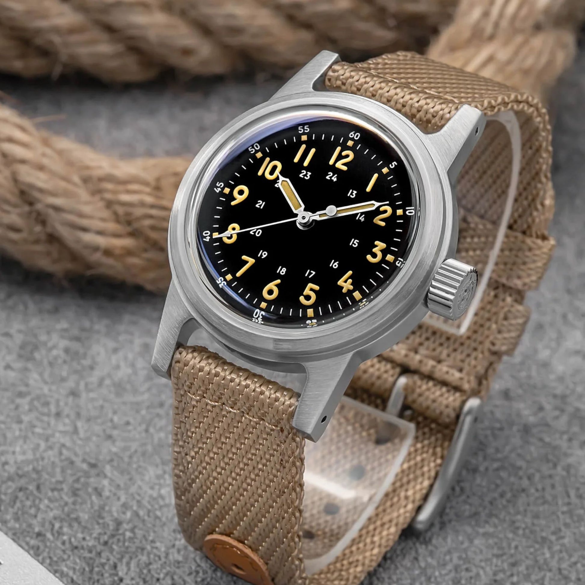 ADDIESDIVE 36mm Vintage Mechanical Watch AD2076