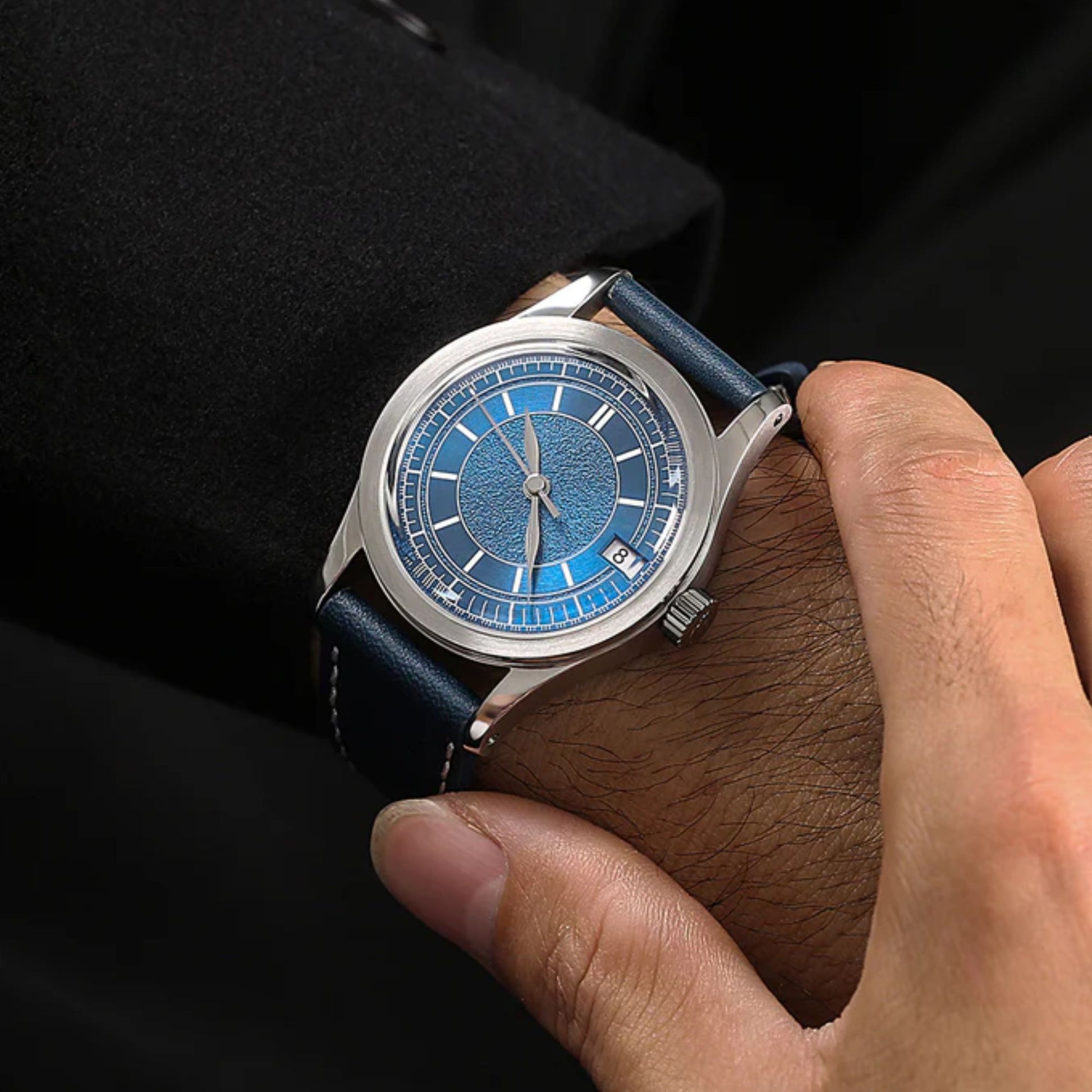 HOU - 80-Hour Power Reserve Vintage Automatic Watch | Blue
