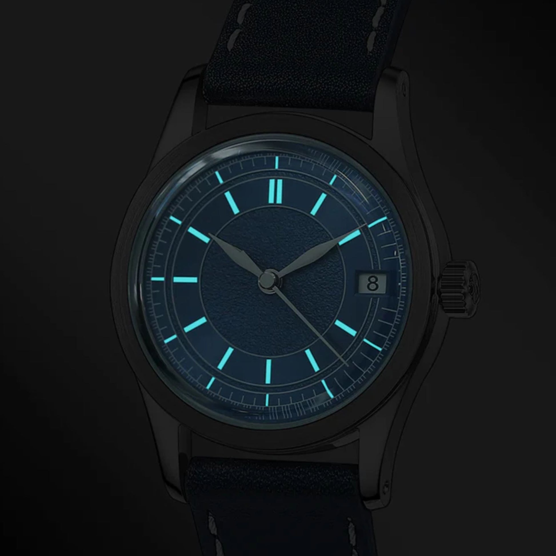 HOU - 80-Hour Power Reserve Vintage Automatic Watch | Blue