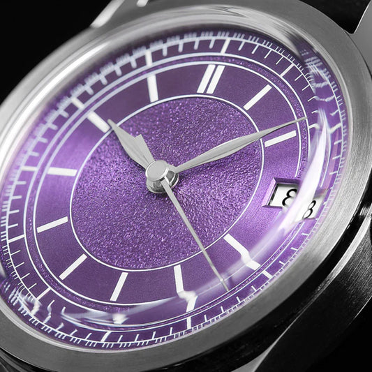 HOU - 80-Hour Power Reserve Vintage Automatic Watch | Purple