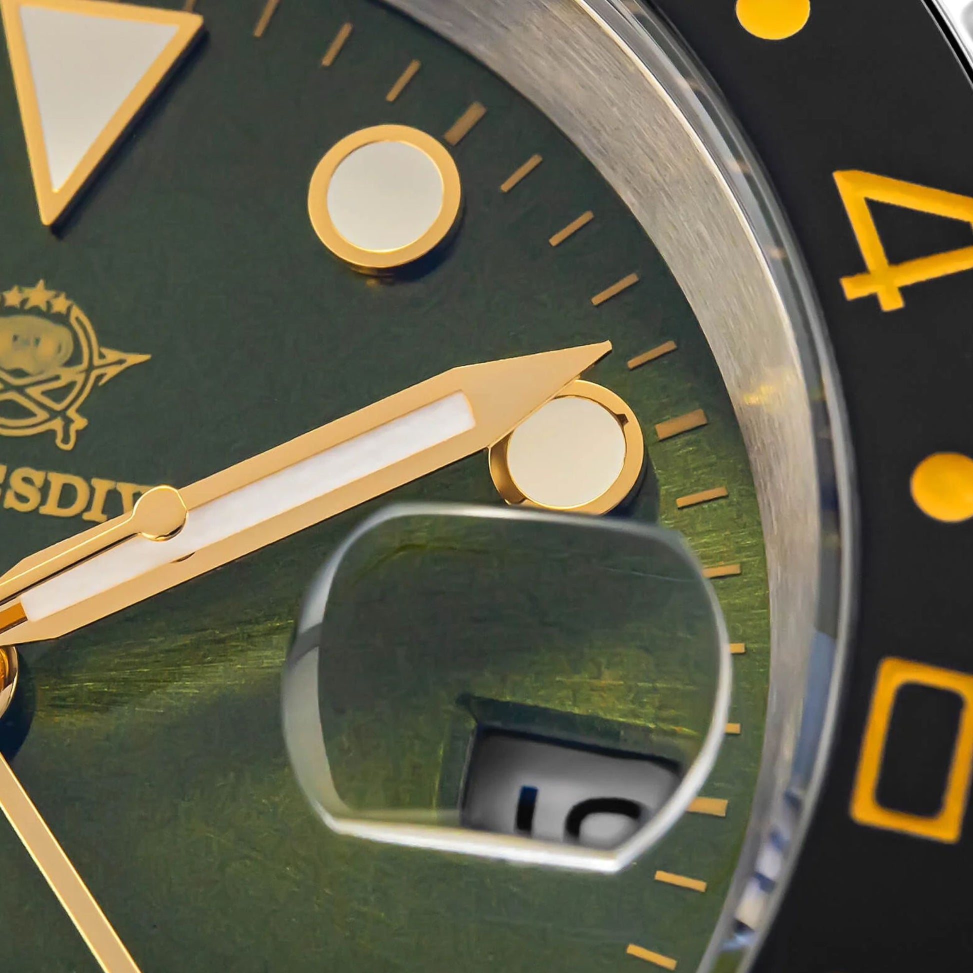ADDIESDIVE Water Ghost Luxury Dive Watch GMT Watch AD2050 with Swiss Movement